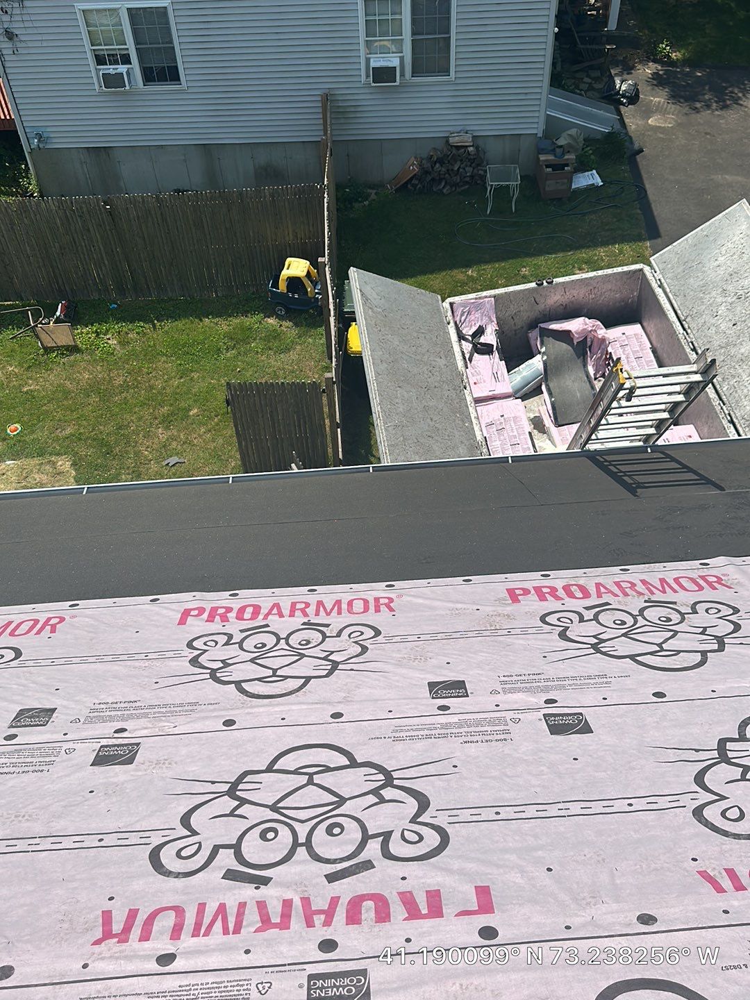 Commercial Roofing Installation using Owens Corning TruDefinition  Midnight Plum by A Plus Exterior