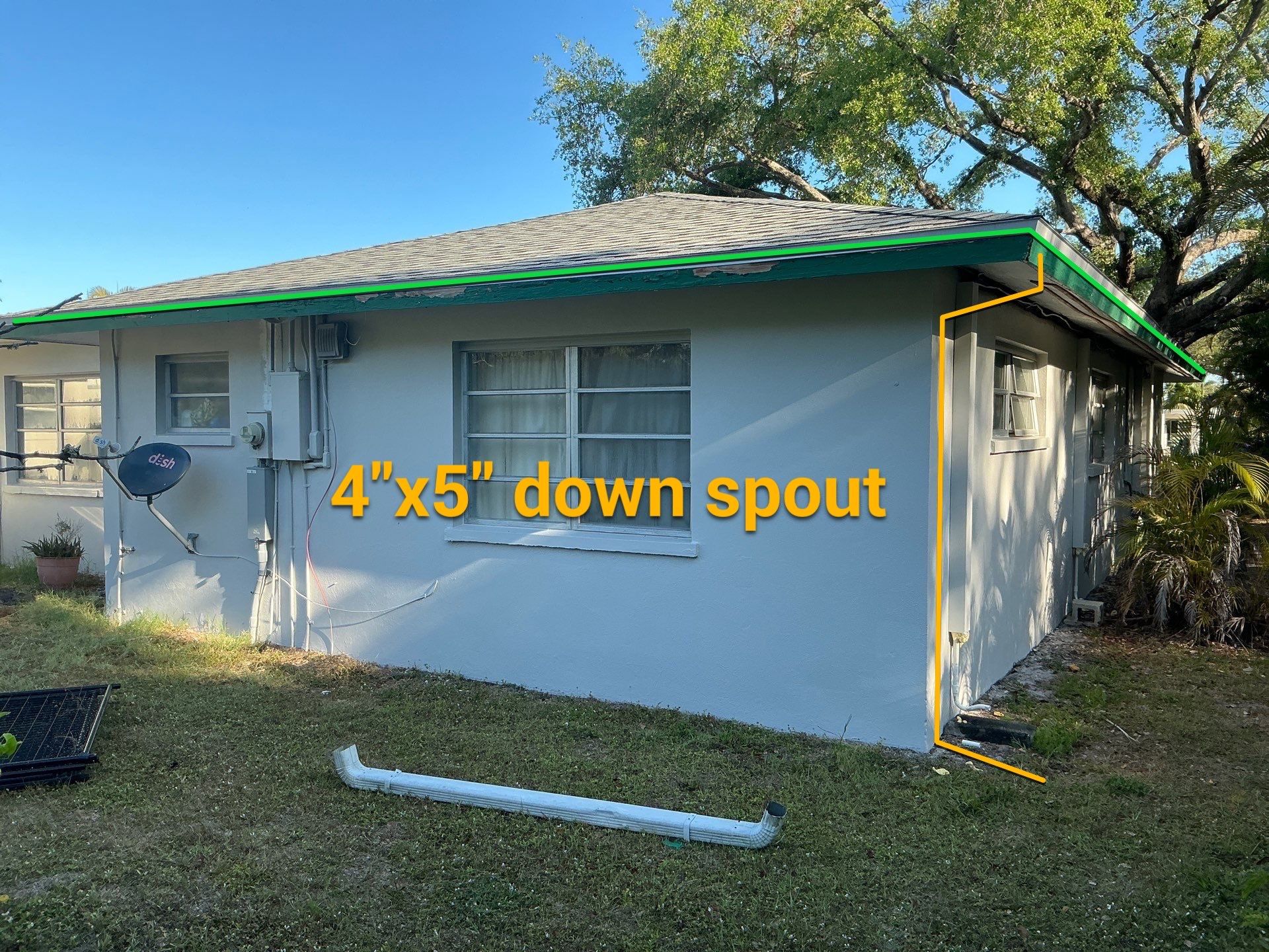 Seamless Galvalume Gutters Installation using Galvanized Gutters in Fort Myers FL by Gutter Professors