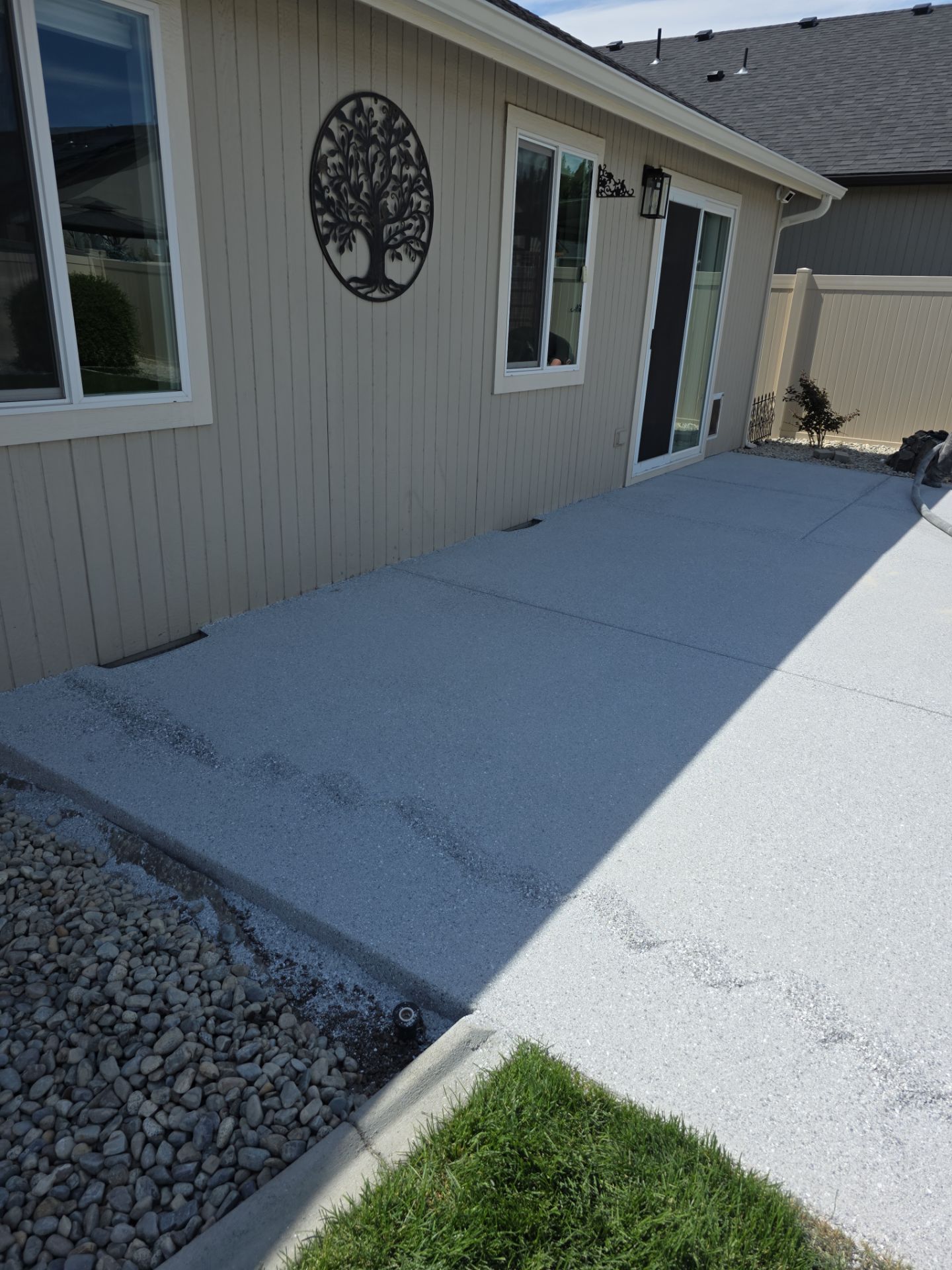Patio Transformation using Battleship Hybrid by Croc Coatings, LLC