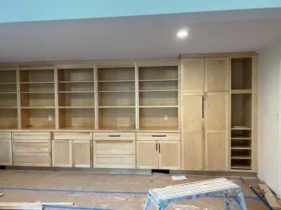 Basement Remodel using Cabinets