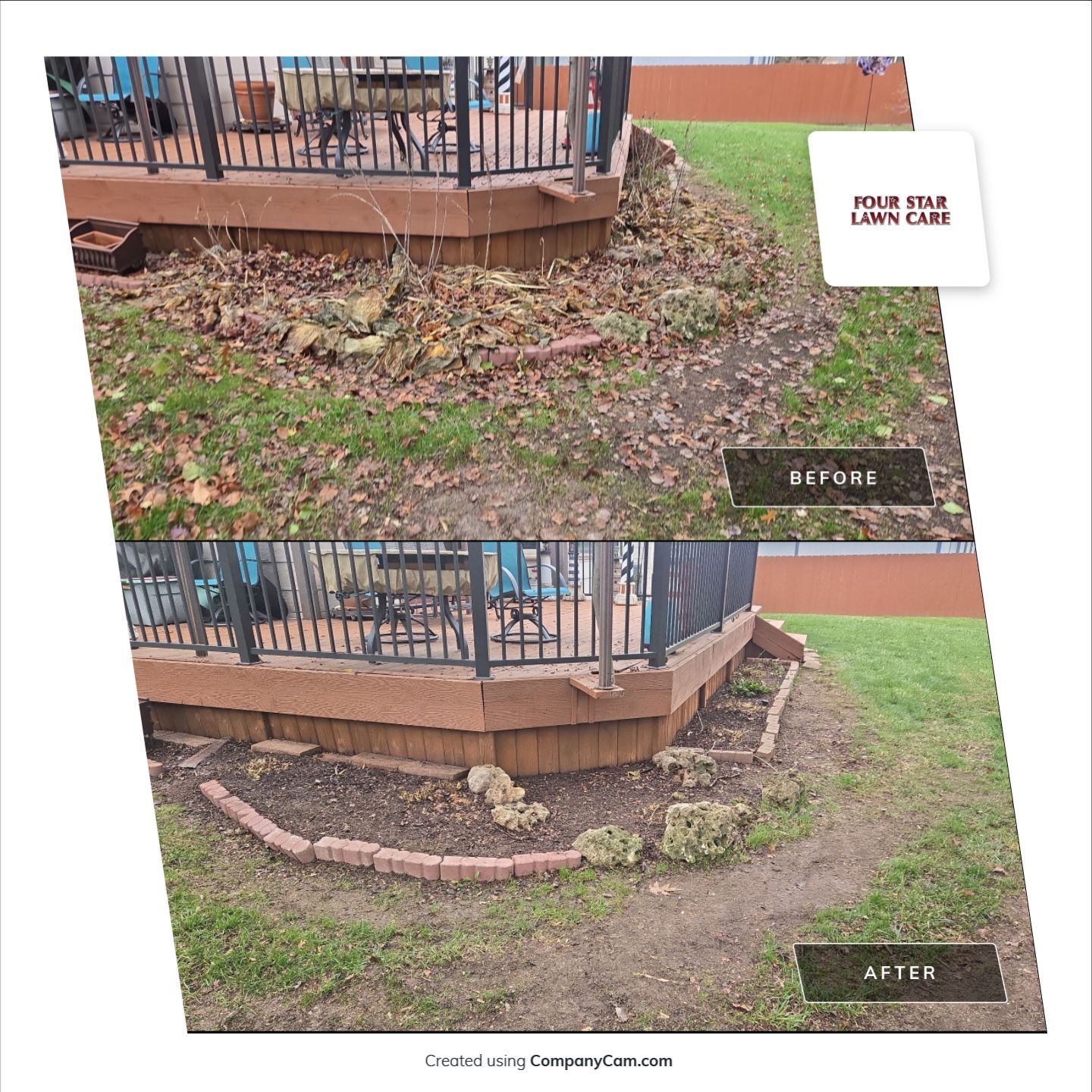 Project in Andover by Four Star Lawn Care