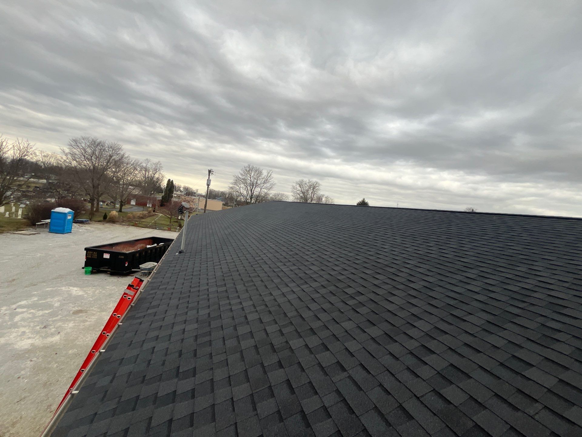 Commercial Roofing Installation using GAF Timberline HDZ Slate by Nitro Roofing and Construction