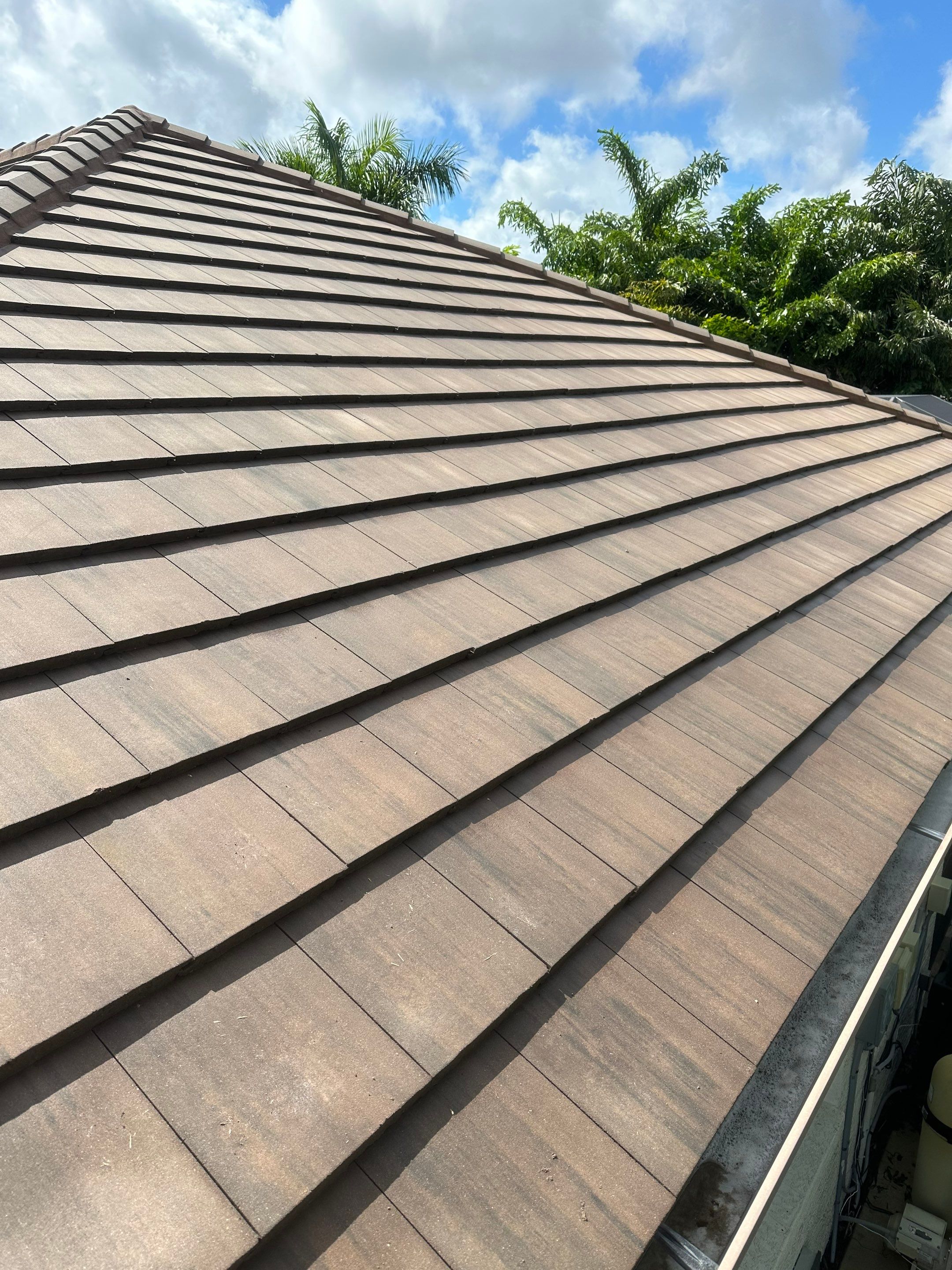 Flat Tile Roof Cleaning, House Wash & Sidewalk Cleaning in Enclave at Country Meadows, Bradenton, FL | Sunshine AquaWash by Sunshine AquaWash