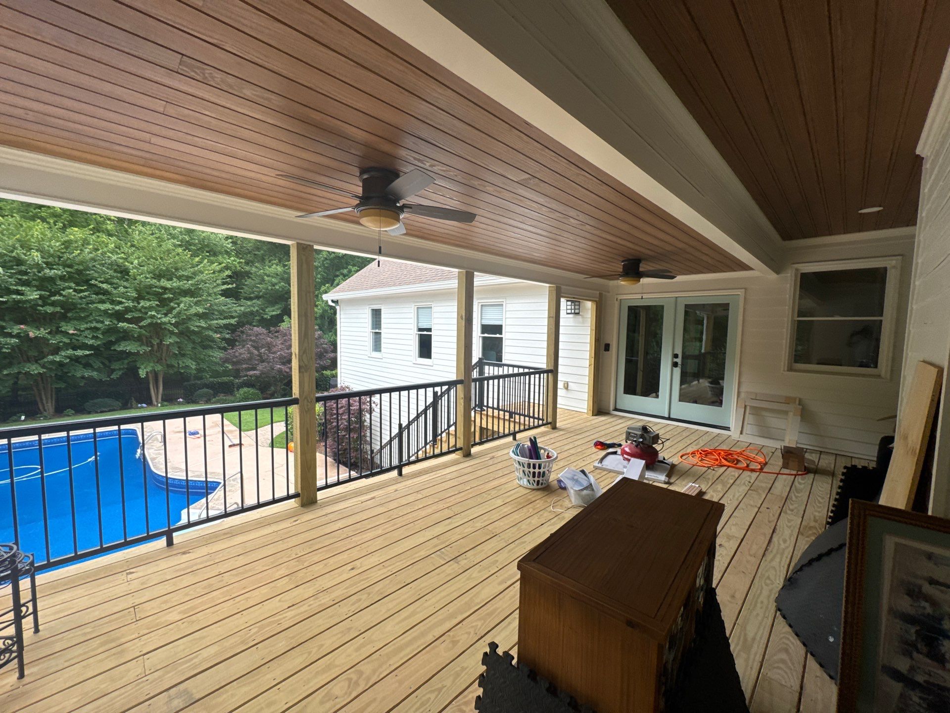 Elevated Deck and Screened-In Porch Replacement in Powder Springs by Swift Home Renovations