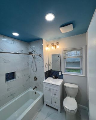 Basement Remodel using Tile