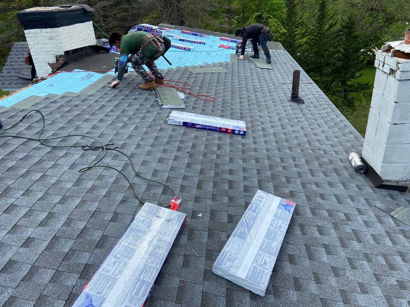 Residential Roofing Installation using GAF Timberline HDZ by Sensible Home Solutions