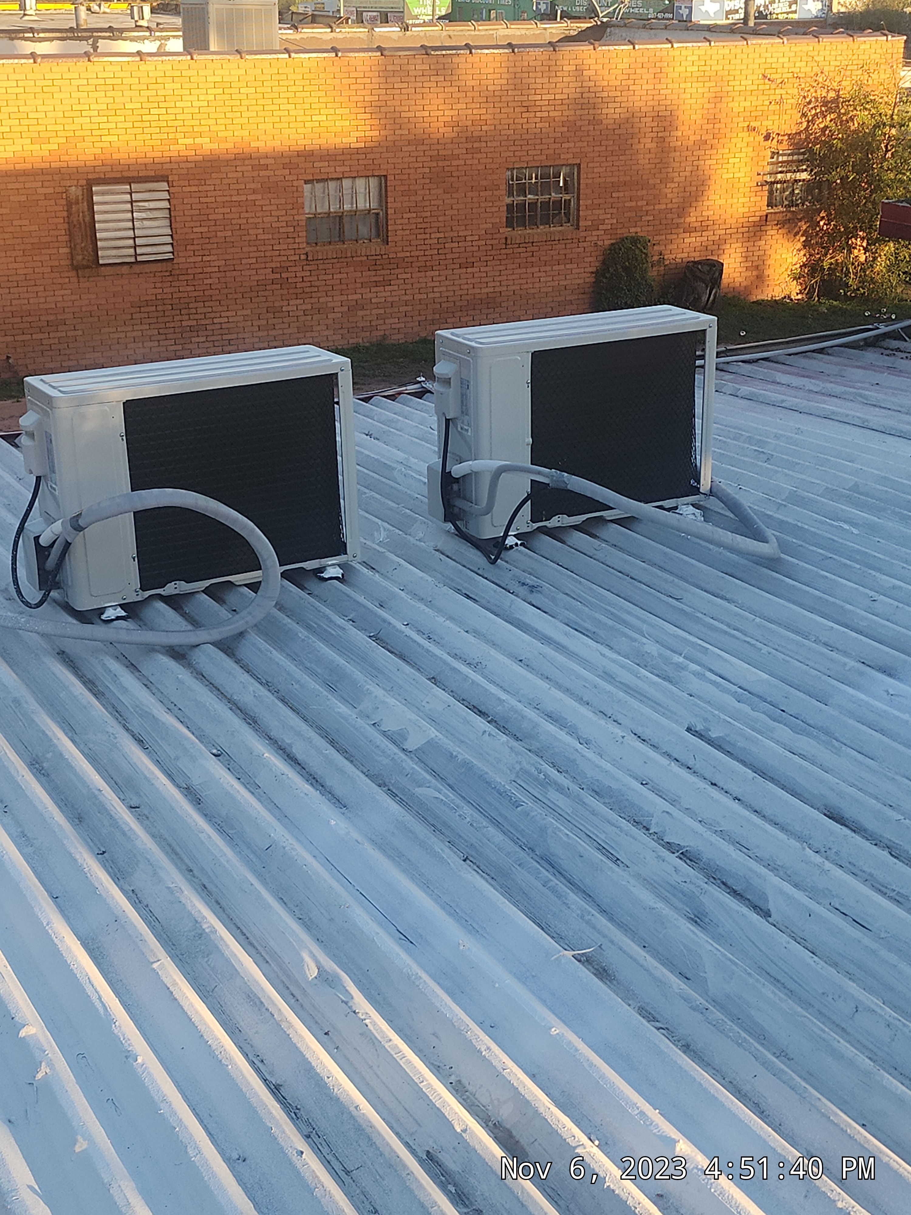 Commercial roofing overlay using GAF TPO over an old ballast roof by Becker Roofing and Exteriors