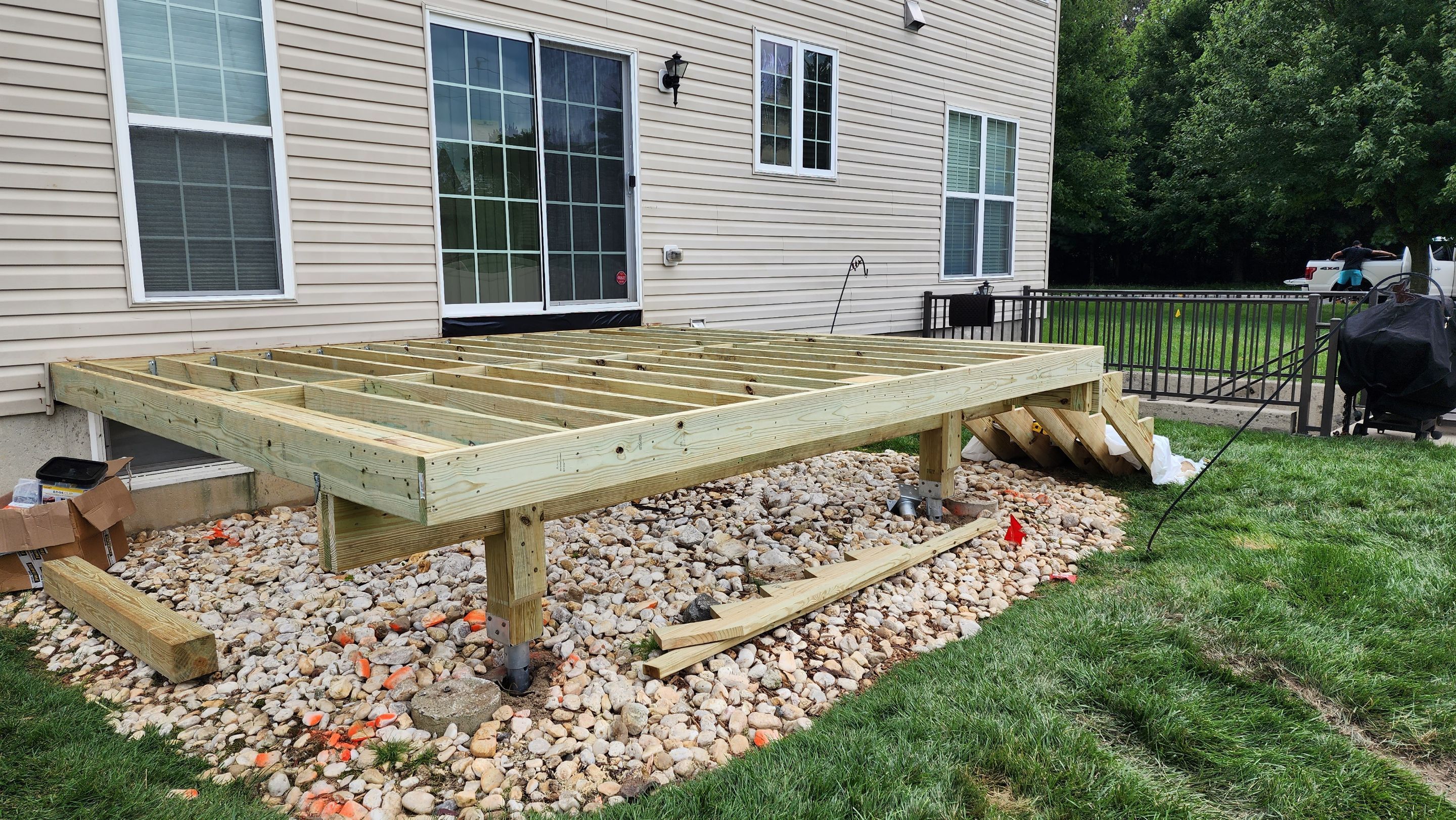 New Deck Using Deckorators Venture Decking by deck guardian