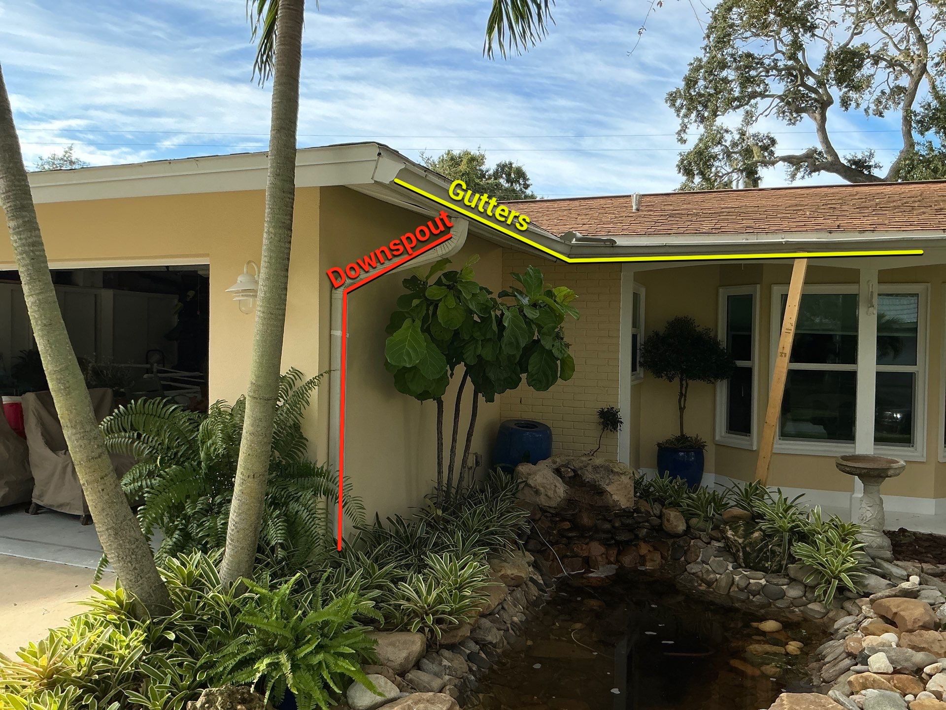 Custom Color Gutters Installed in Sarasota FL by Gutter Professors