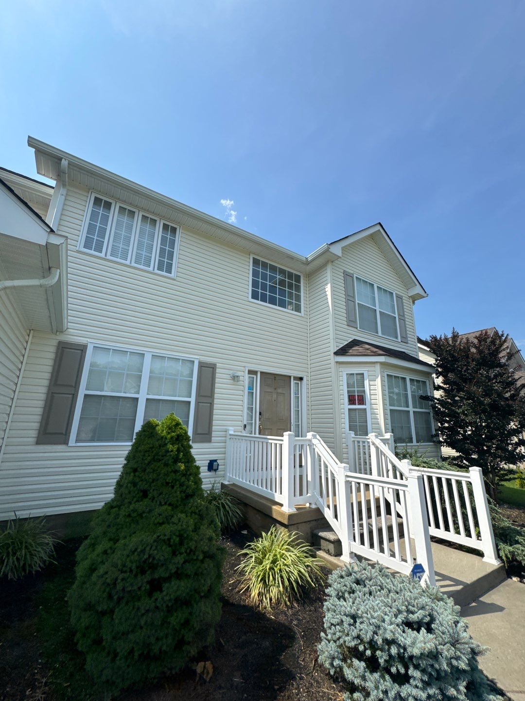 Residential Cleaning using House SoftWash by SJ Exterior