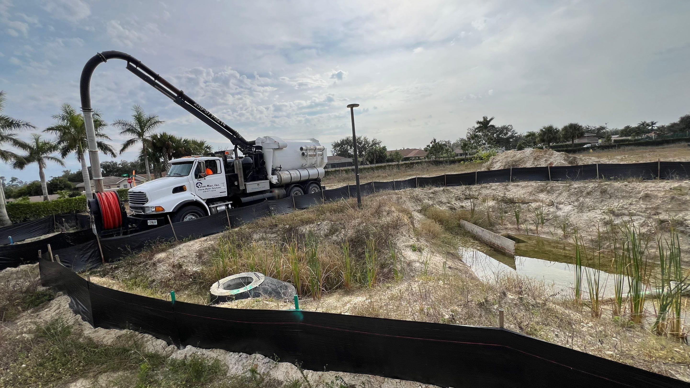 New Residential Construction Community Sewer System Cleaning by APS Power & Water