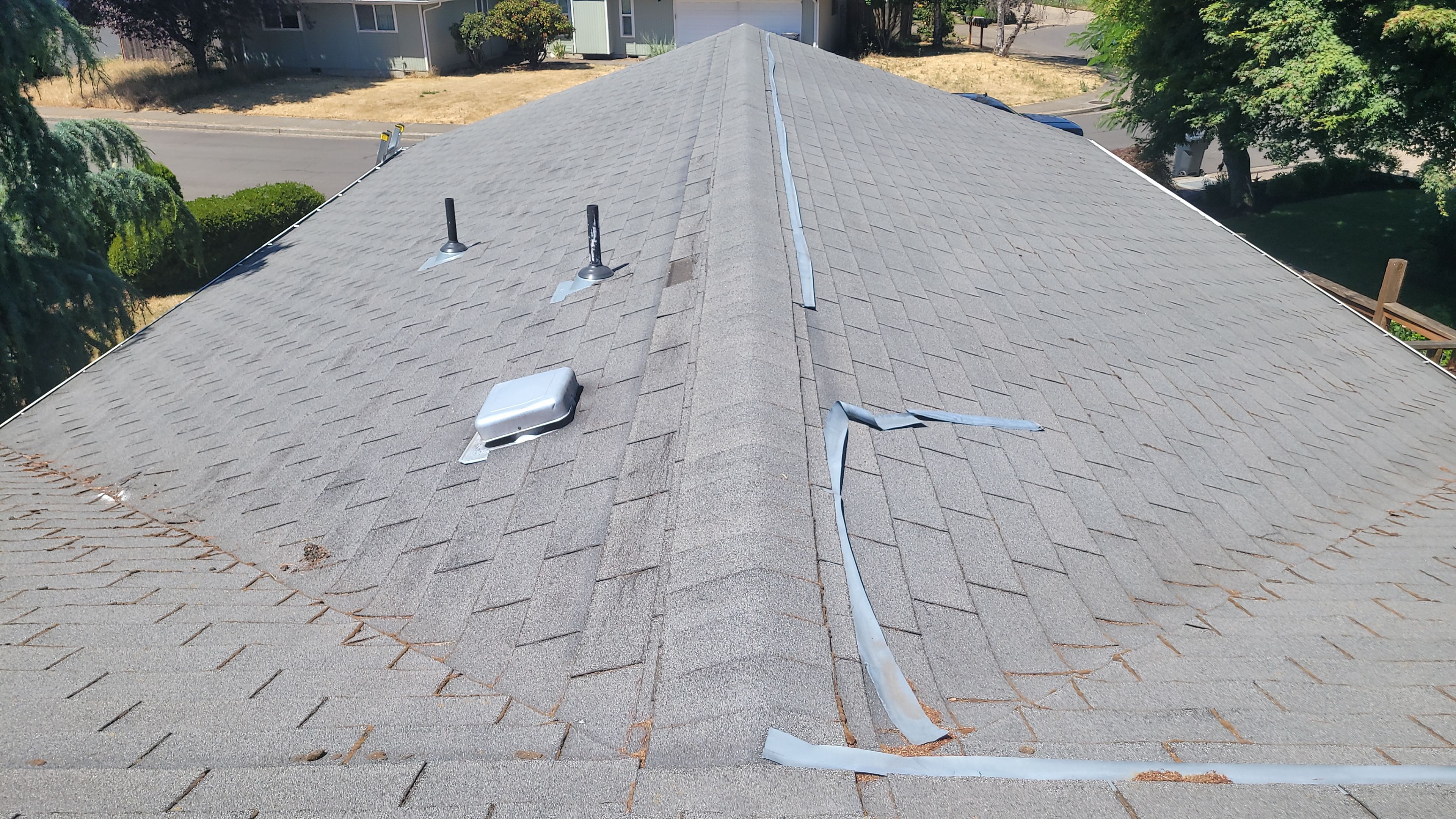 Residential Roofing Installation using Owens Corning Duration Shingles In "Driftwood".  by BEST Roofing & Waterproofing