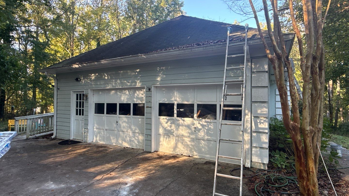 Exterior Residential Painting and Deck Refinishing in Canton, Georgia by Swift Home Renovations 