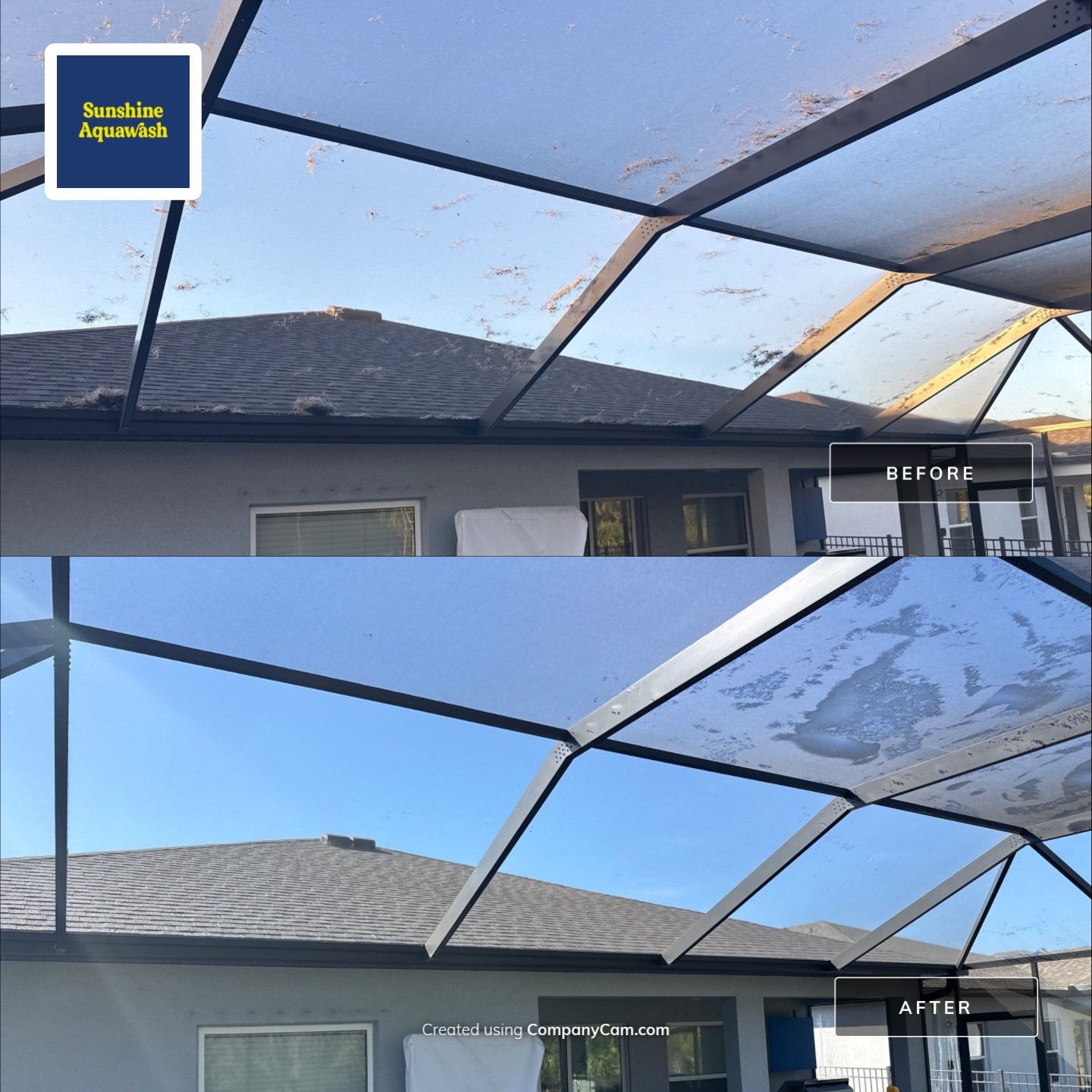 Post-Hurricane Gutter and Screen Enclosure Cleaning in Palmetto, FL | Trevesta Community by Sunshine AquaWash
