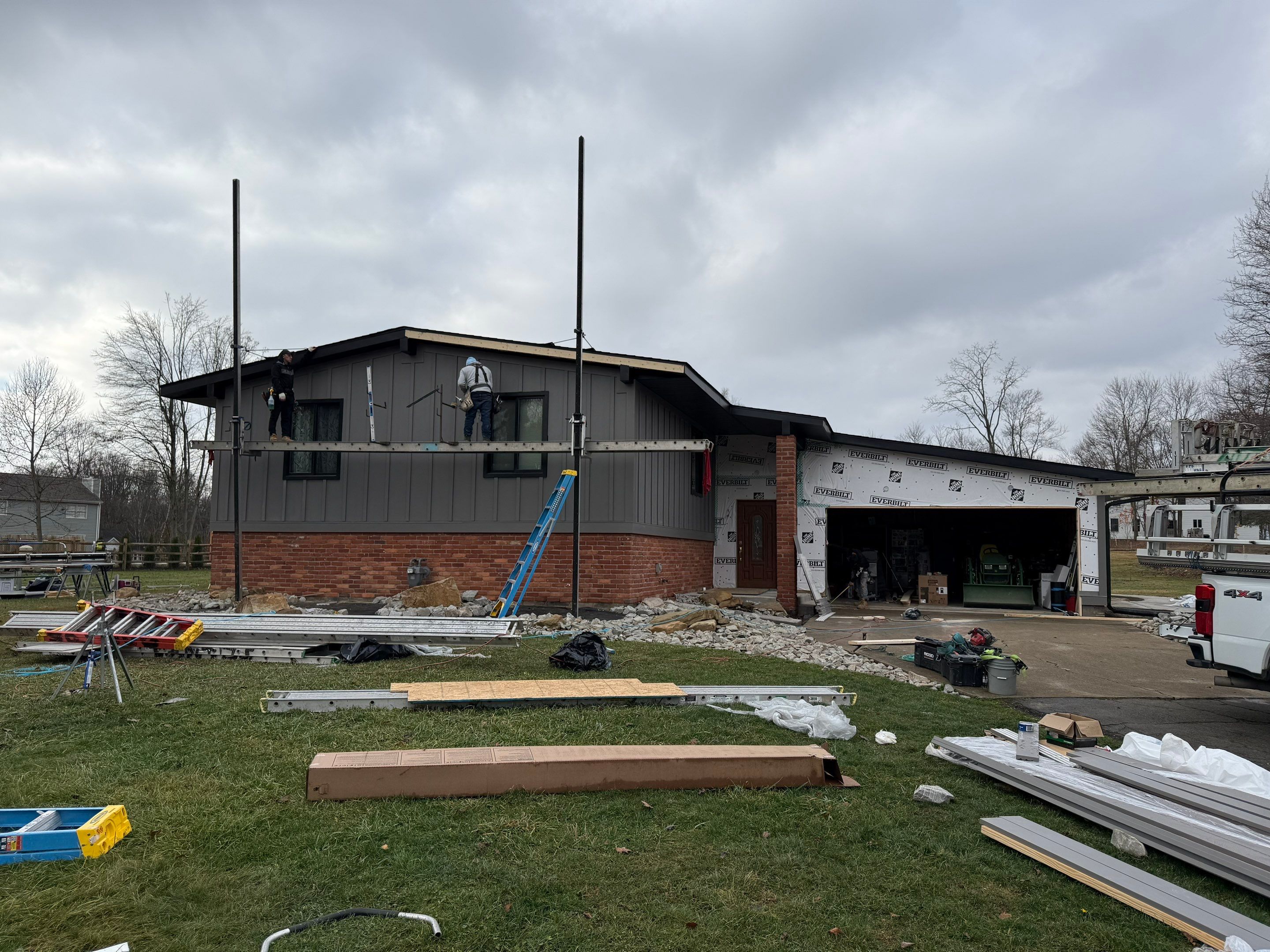 Full exterior Remodel by Cousins Roofing Siding & Decks