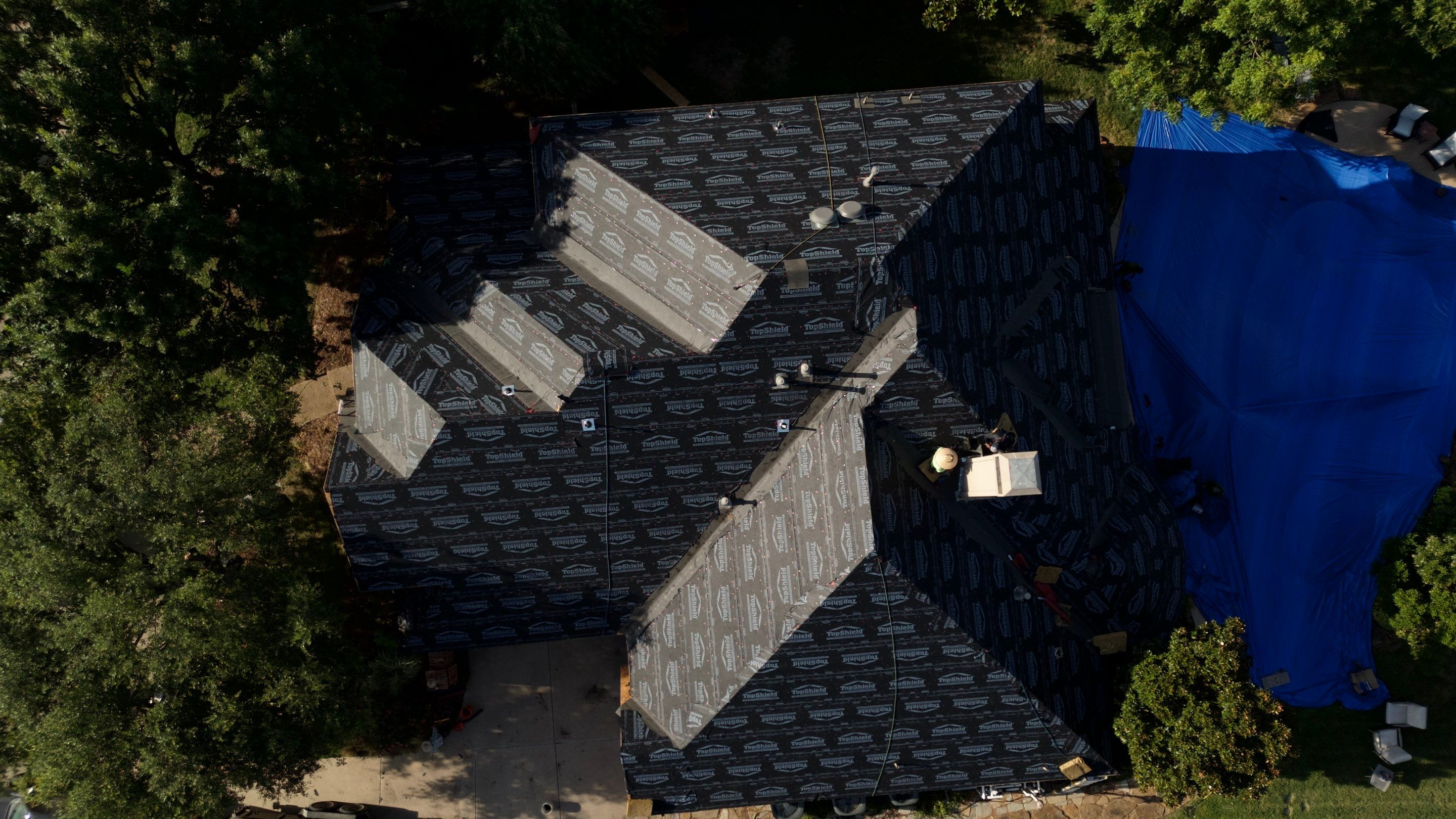 Residential Roof Repair using IKO Dynasty Class 3 Impact Resistant Shingles by Becker Roofing and Exteriors