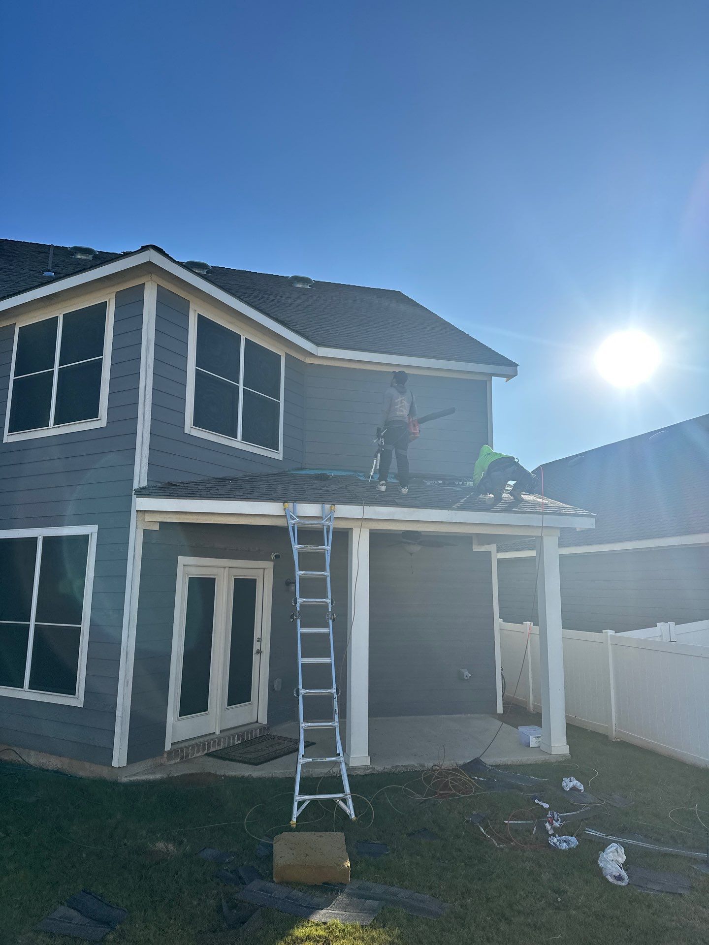 Project in Providence Village  by Zeus Exteriors