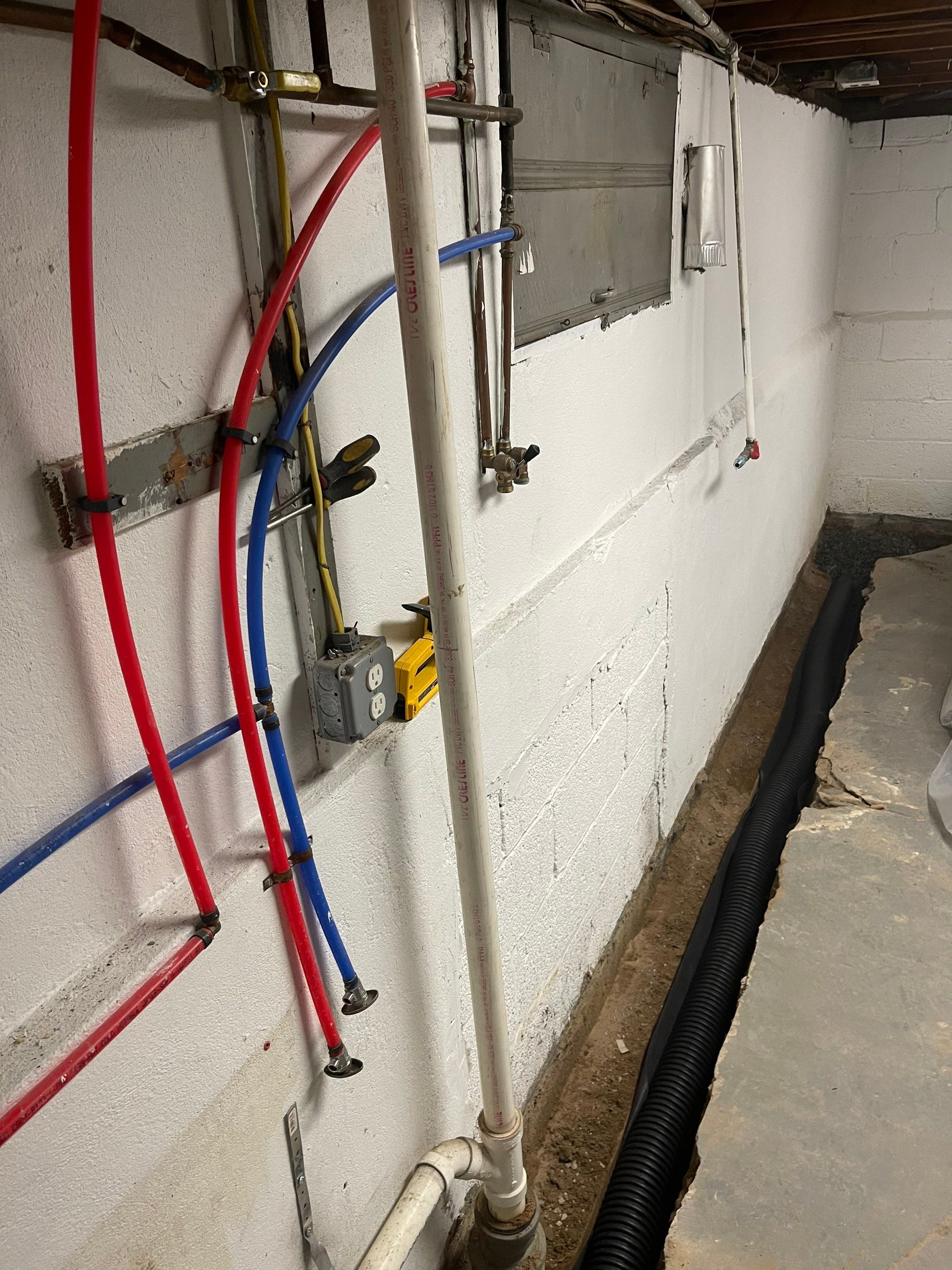 Interior French Drain Job in Westwood, NJ by Pure Service Pro, LLC 