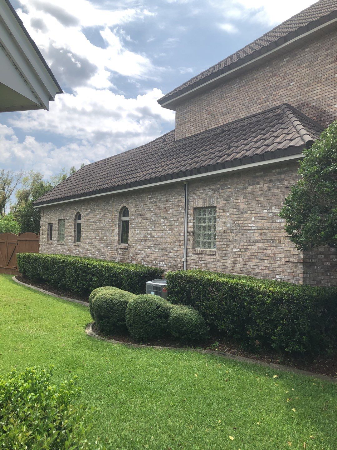 Seamless Gutter Installation with Wicker Color K-Style Gutters and LeafBlaster Pro Mesh Gutter Guards by Gutter Professors