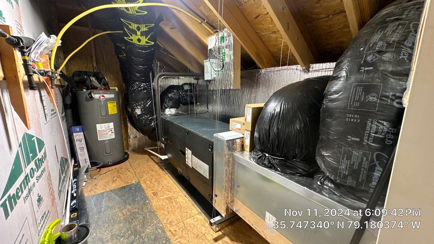 Trane XV20i Split Heat Pump Install  by Nick's Mechanical LLC.