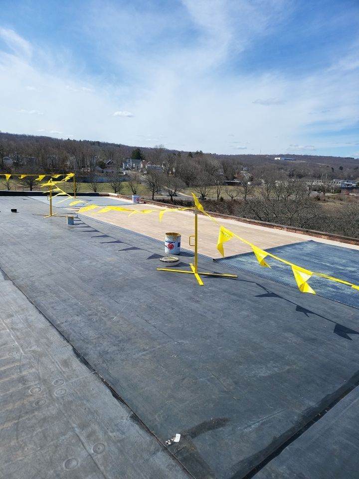Commercial Roofing Installation using EPDM  by A Plus Exterior