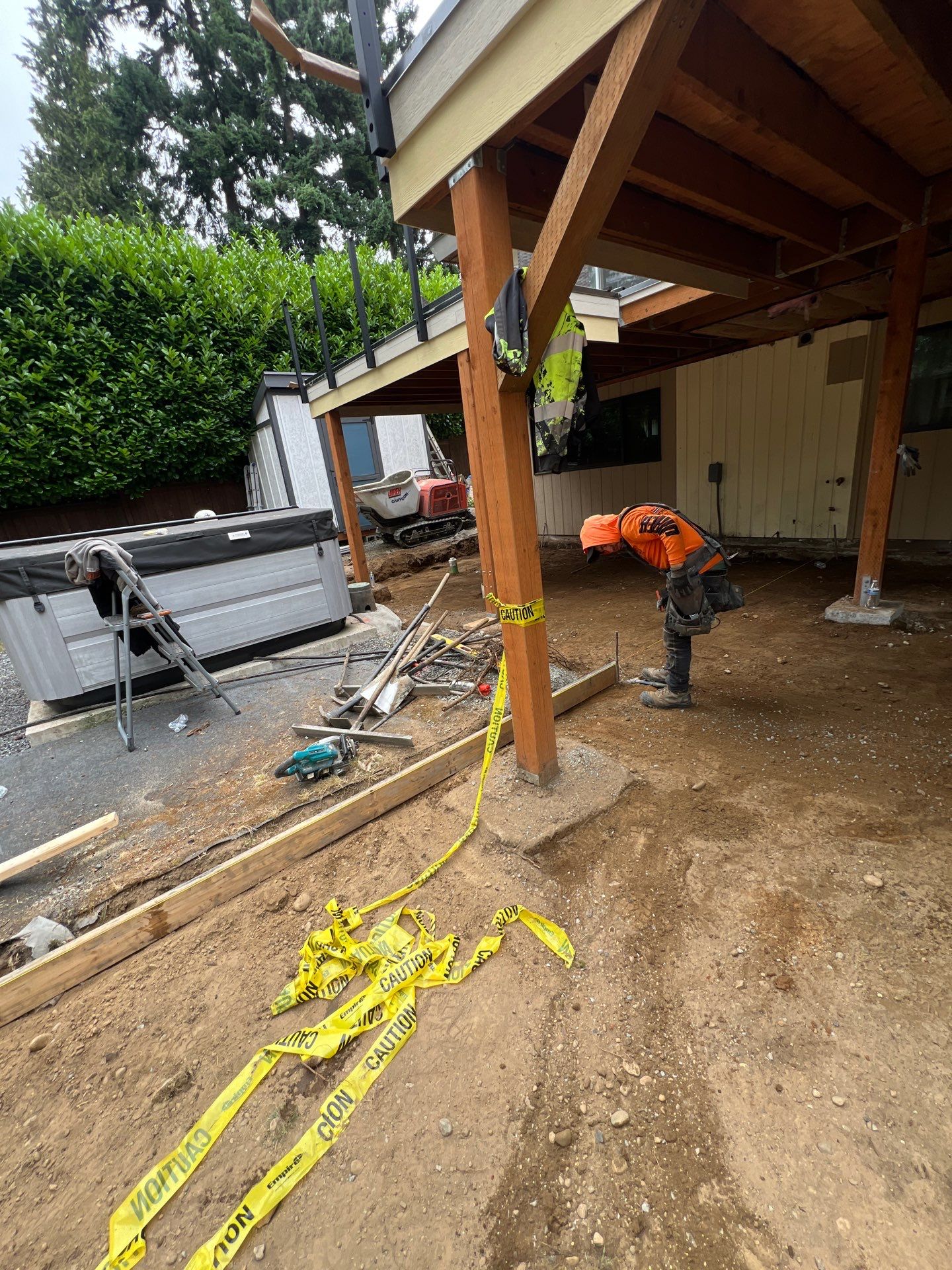 Concrete Back Patio Renovation | Edmonds  by Jireh Asphalt & Concrete Inc 