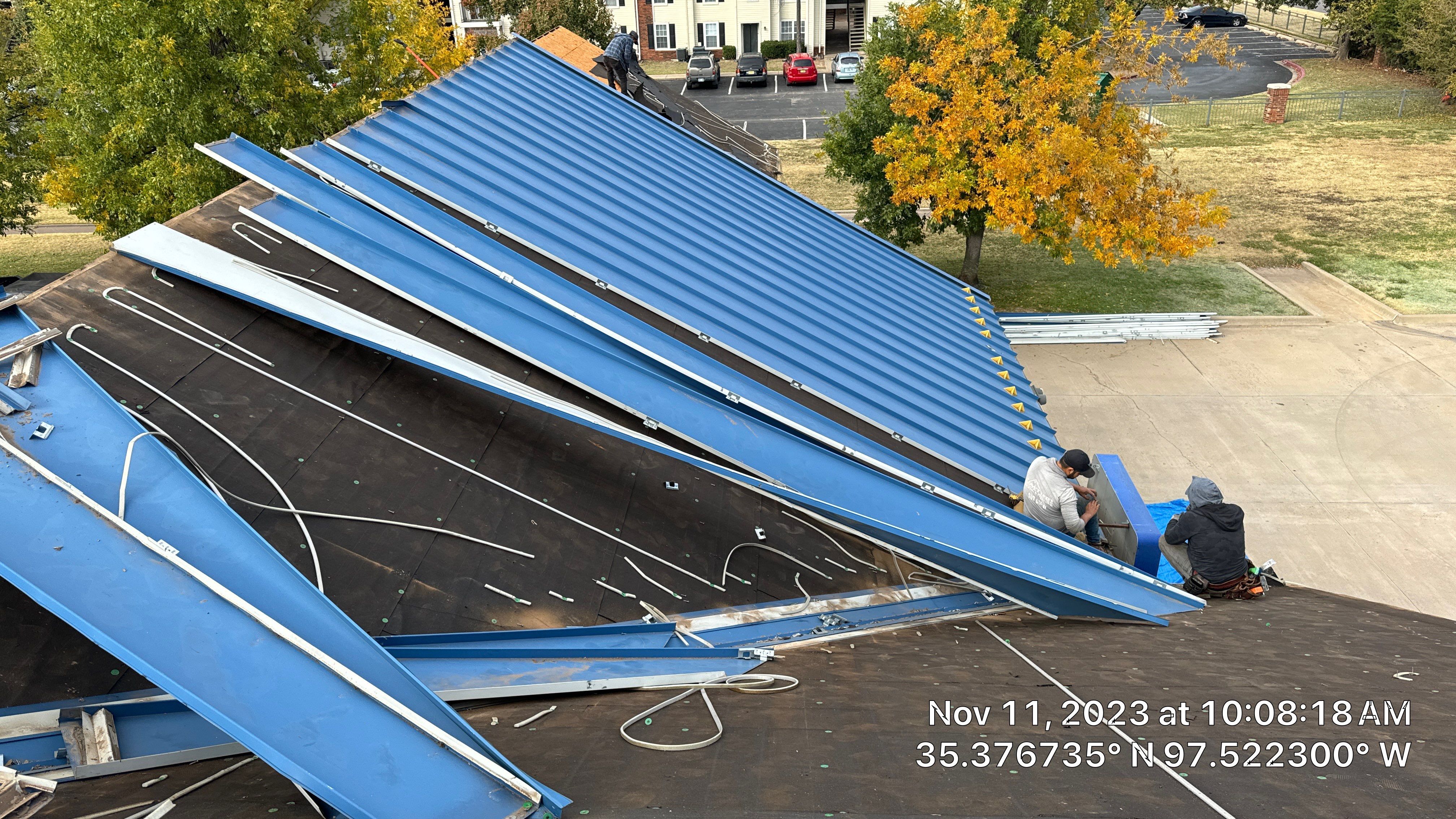 Commercial Roofing Installation using Certainteed Belmont IR by Castillo Roofing