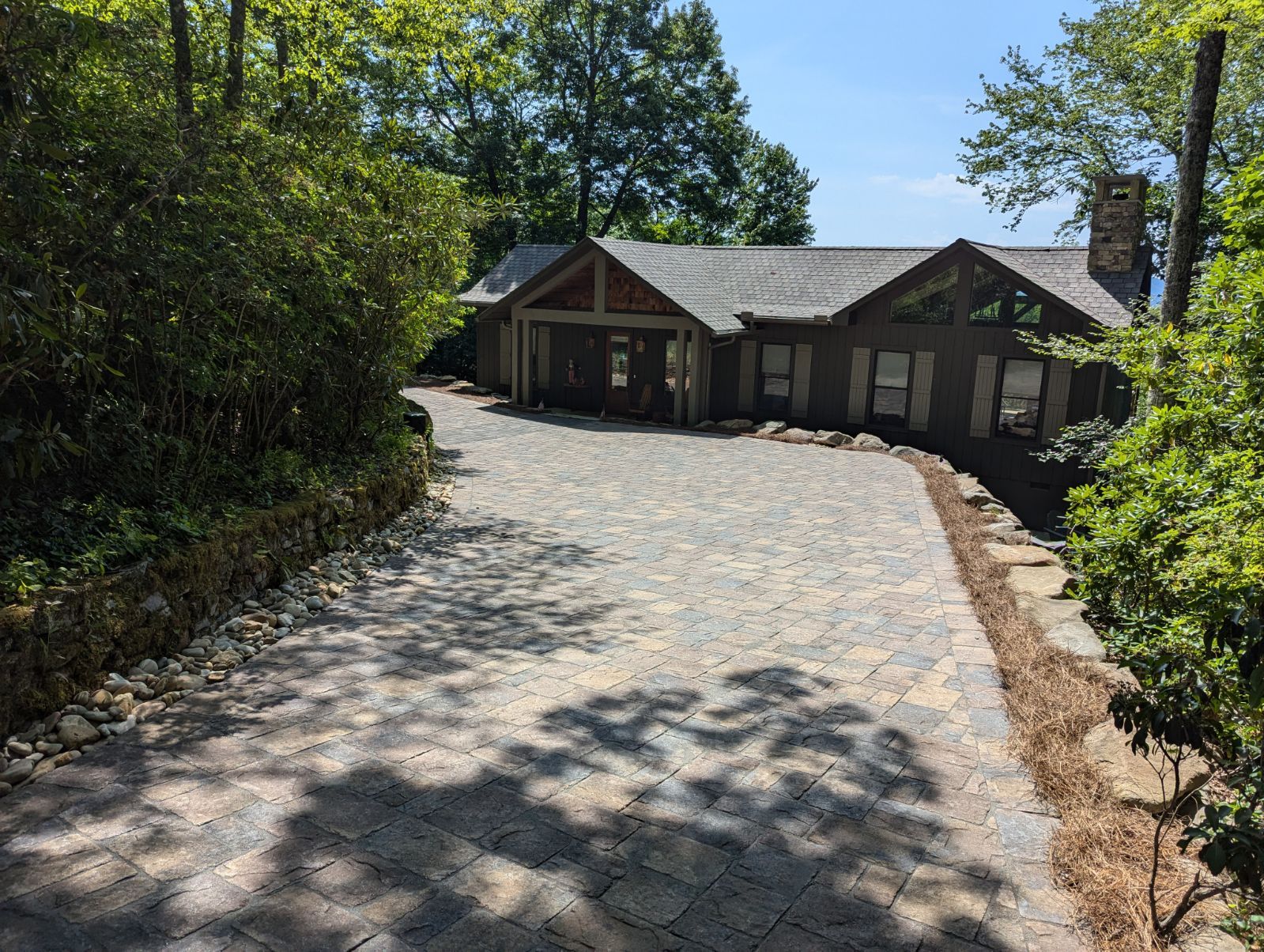Custom Paver Driveway by B&B Landscaping