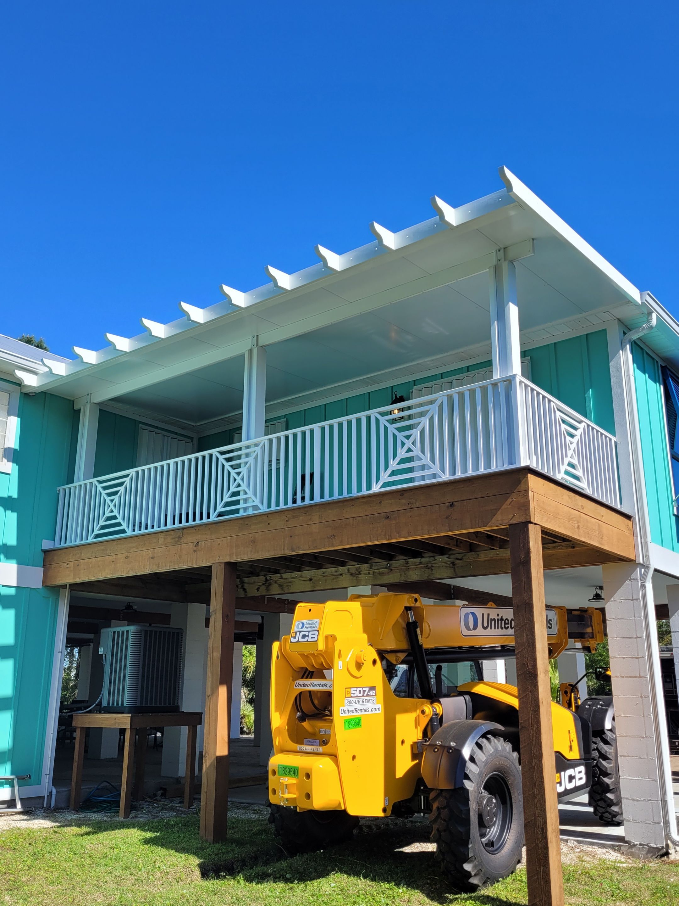 Elevated Patio Cover w/Pergola Trim by Titan Sunrooms