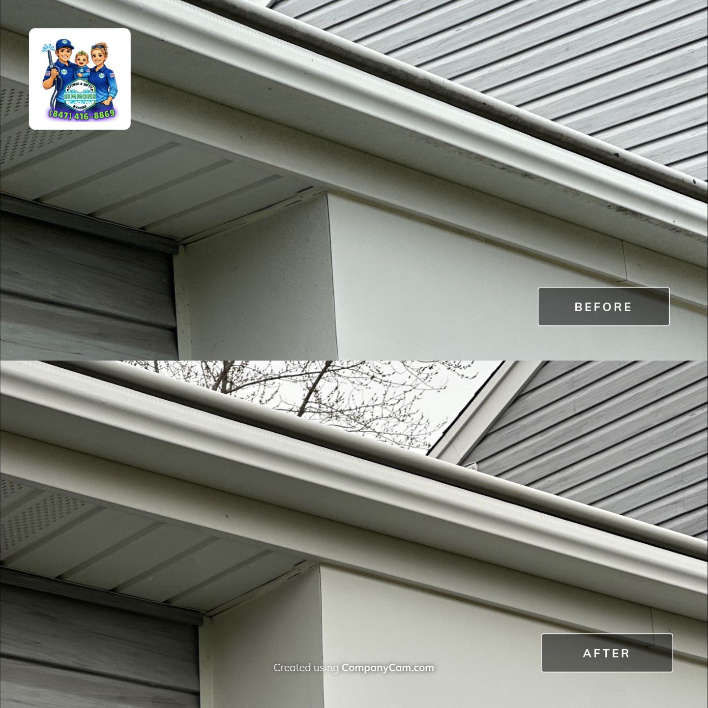 Crystal Lake Home Exterior Gutter and Siding Services by Simmons Power & Soft Washing