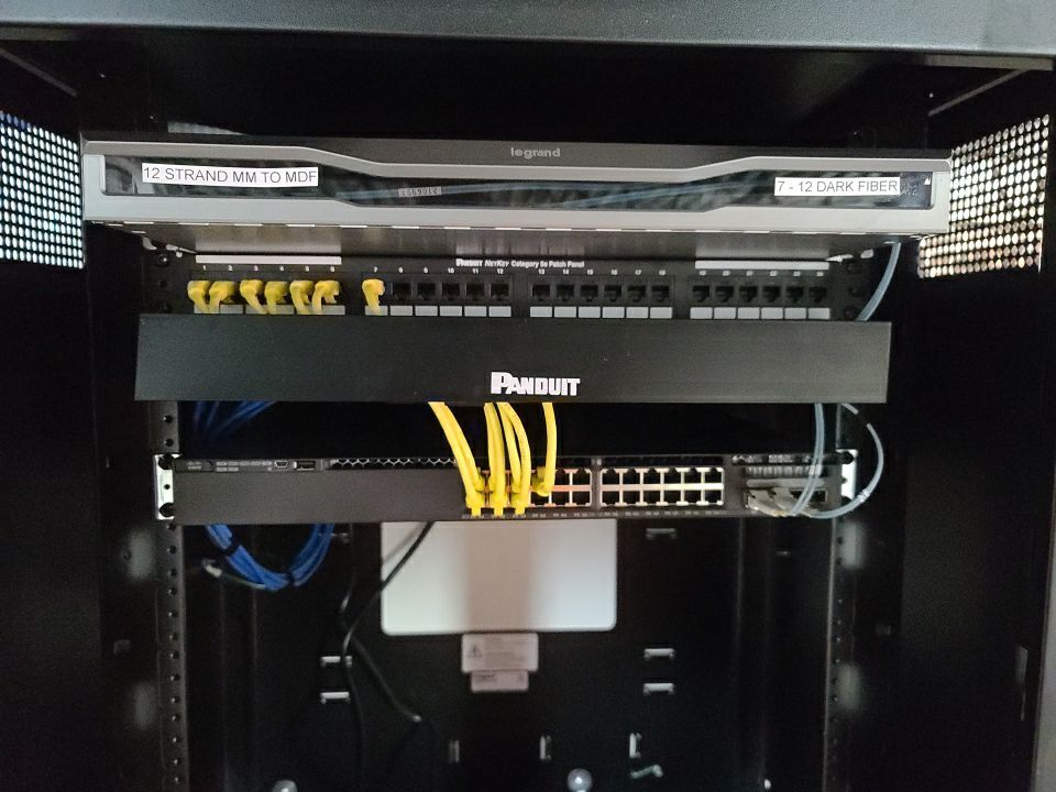 Structure Cable Installation using Cat 6 Cabling & Fiber  by Firmament Solutions