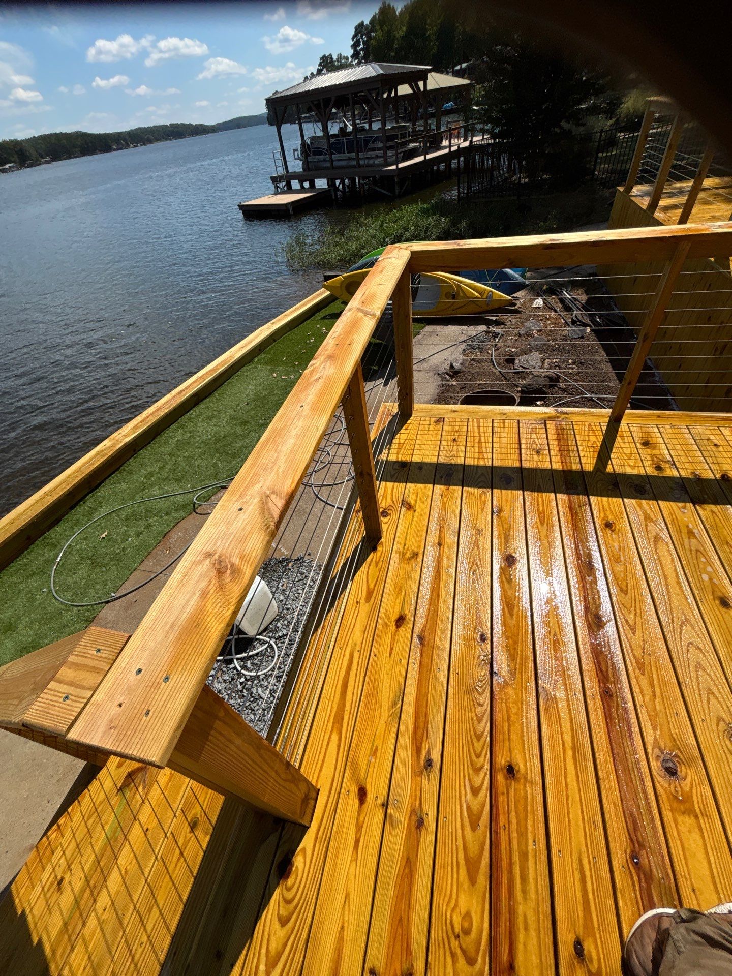 Wood Dock using Wood Sealant by DuraSeal