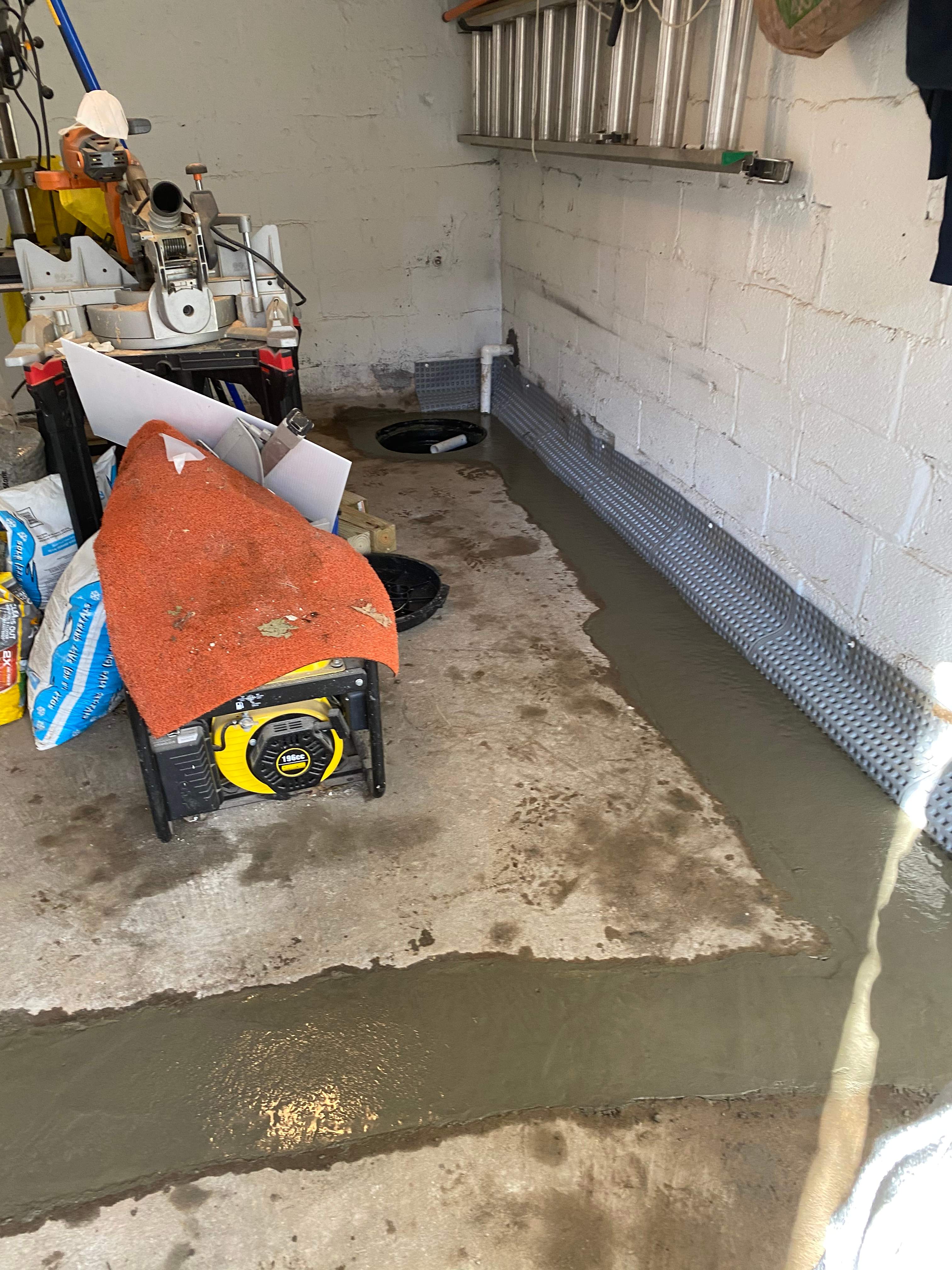 Interior French Drain Job in West Orange, NJ by Pure Service Pro, LLC 