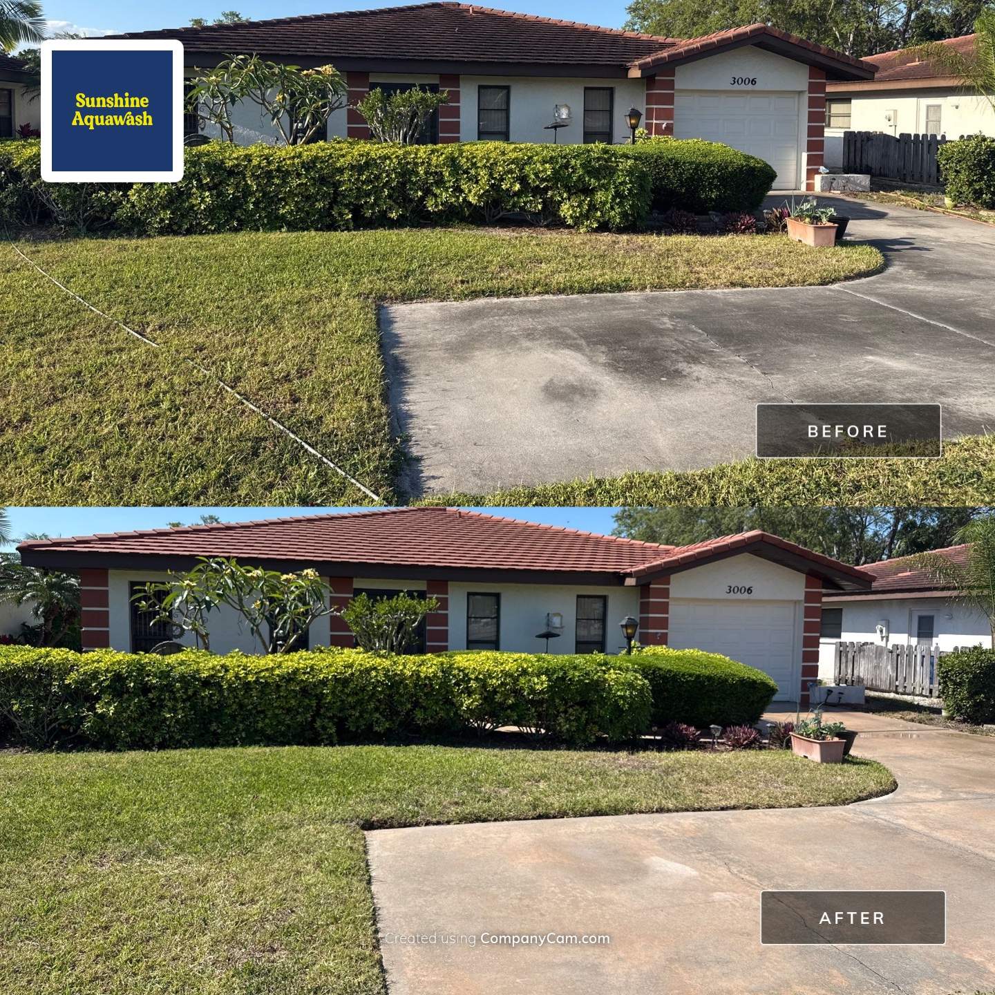 Tile Roof & Driveway Cleaning in Vivienda at Bradenton, FL | No Roof Walking by Sunshine AquaWash