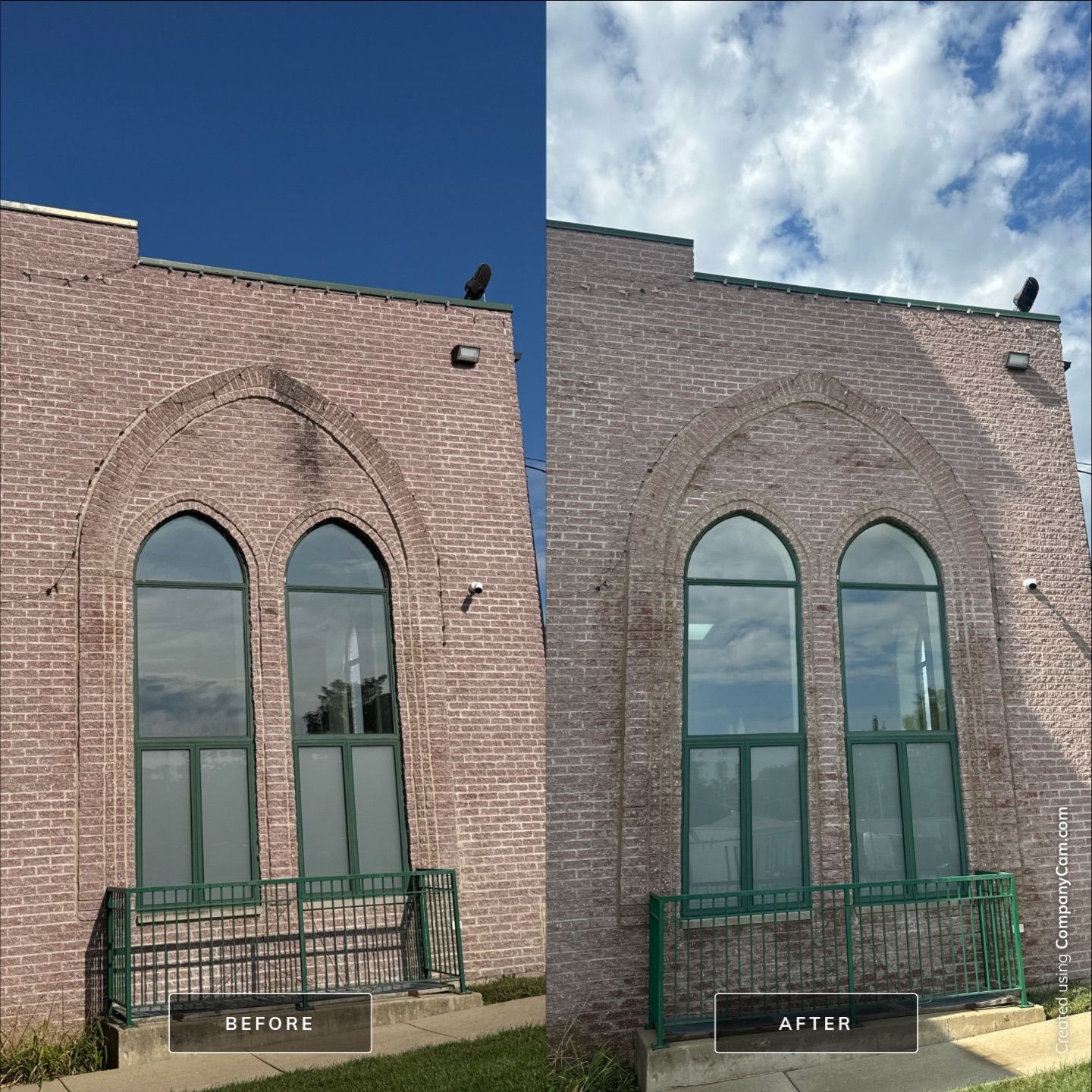 Commercial Exterior Building Wash  by Simmons Power & Soft Washing