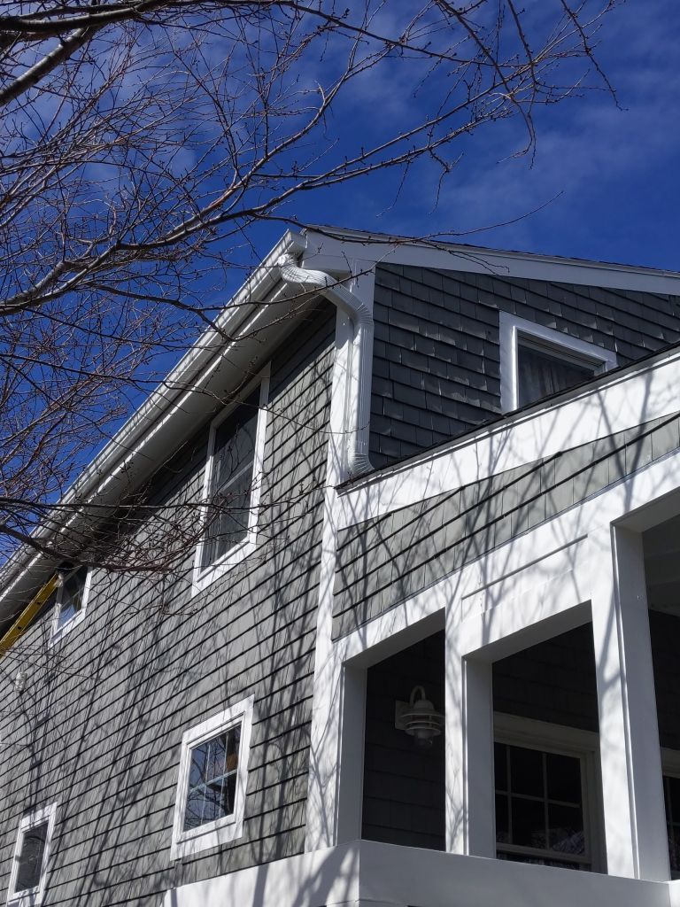 Hull, MA Gutter Installation using 5" K-Style Aluminum Gutter by Gutter Pro Enterprises