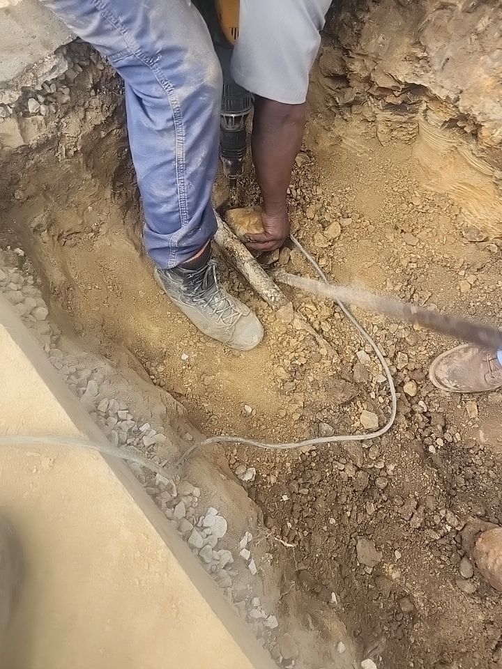 Replace failed gas line from gas connection at street to new meter by Sureway Comfort John Wilcox Plumbing Heating Cooling
