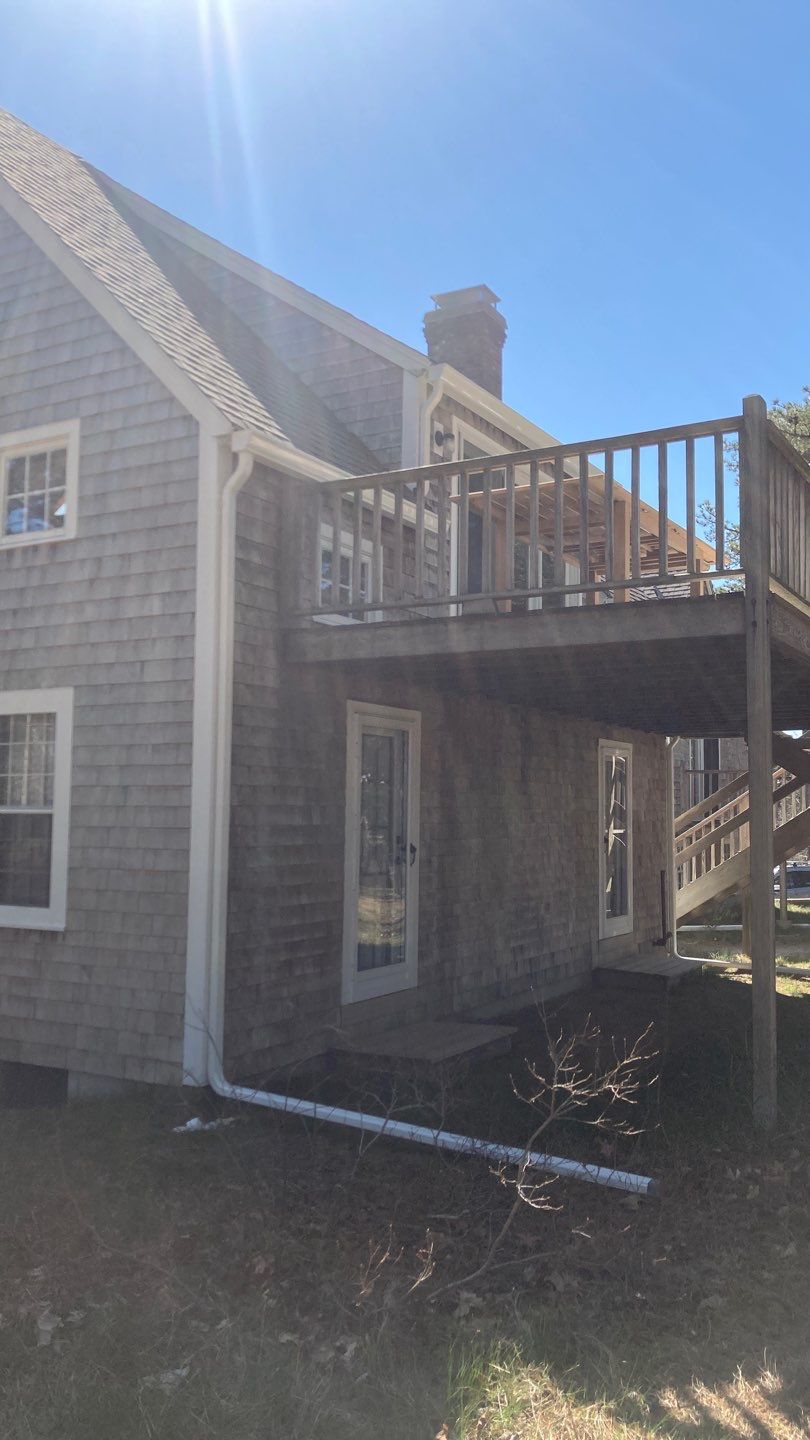 Gutter Installation using 6" Duo Pro K-Style Aluminum Gutter on a Vinyl Wedge Buildout by Gutter Pro Enterprises