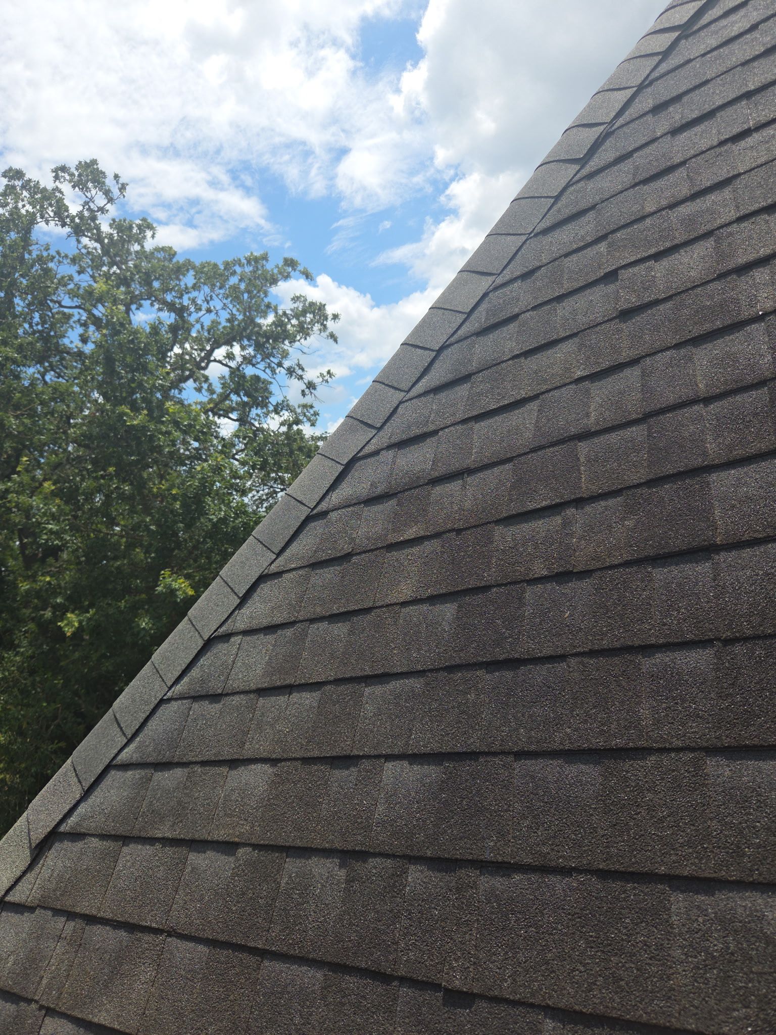 Crazy Wind Damage Repair on a Steep Roof by REPS OF TEXAS