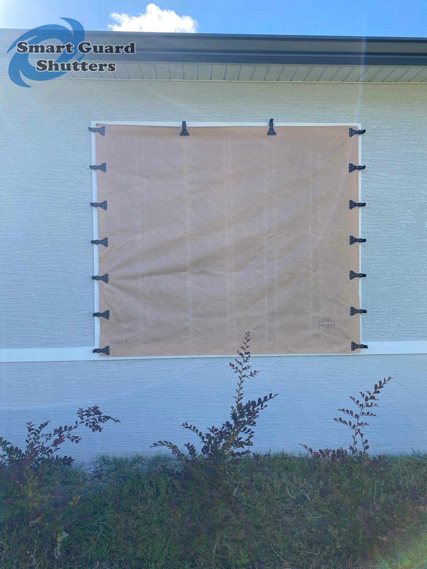Hurricane Fabric in Tan by Smart Guard Shutters