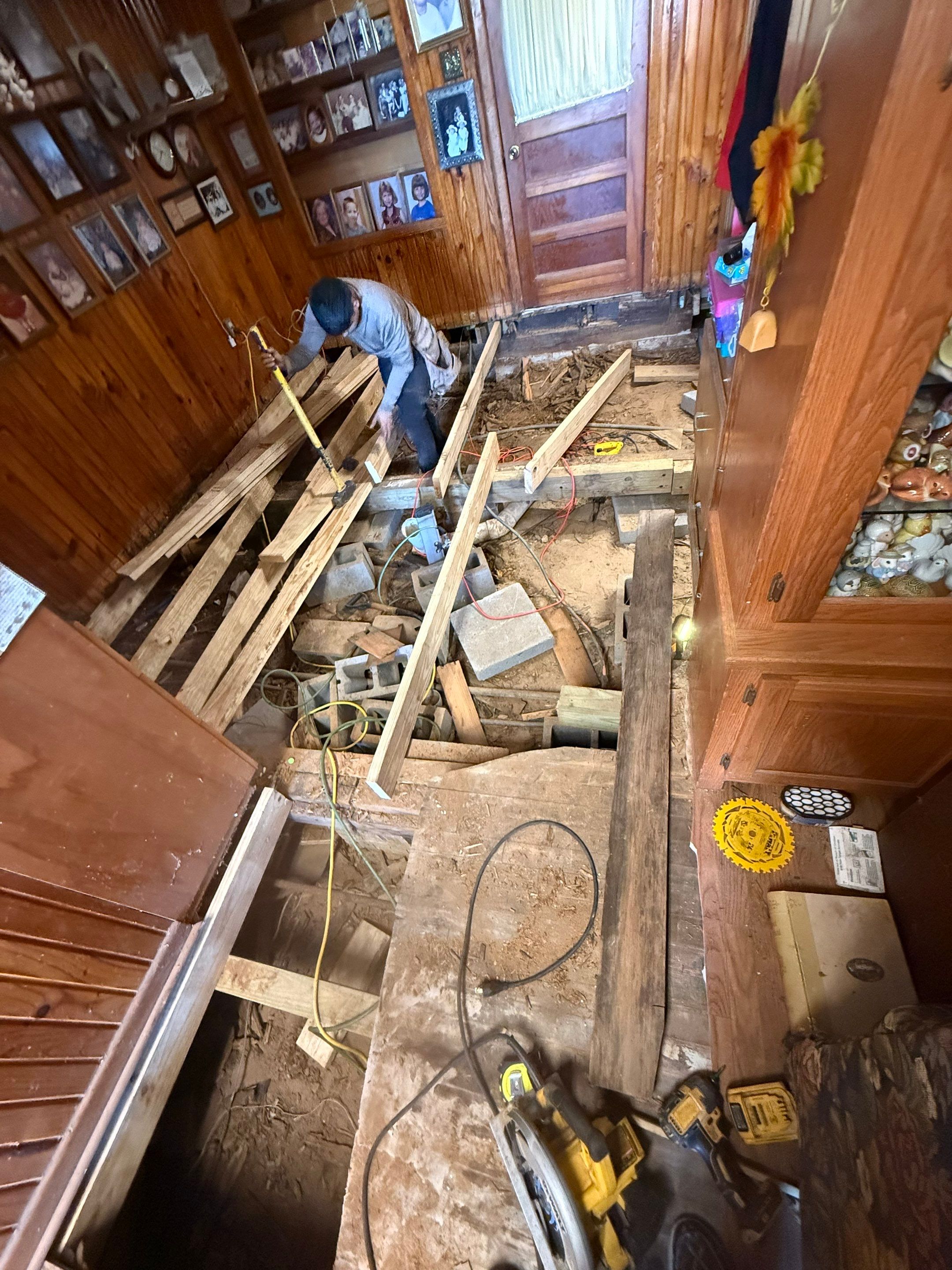 Replace Home floor and foundation rotted out - Crocket Texas by Harden Enterprise Services LLC