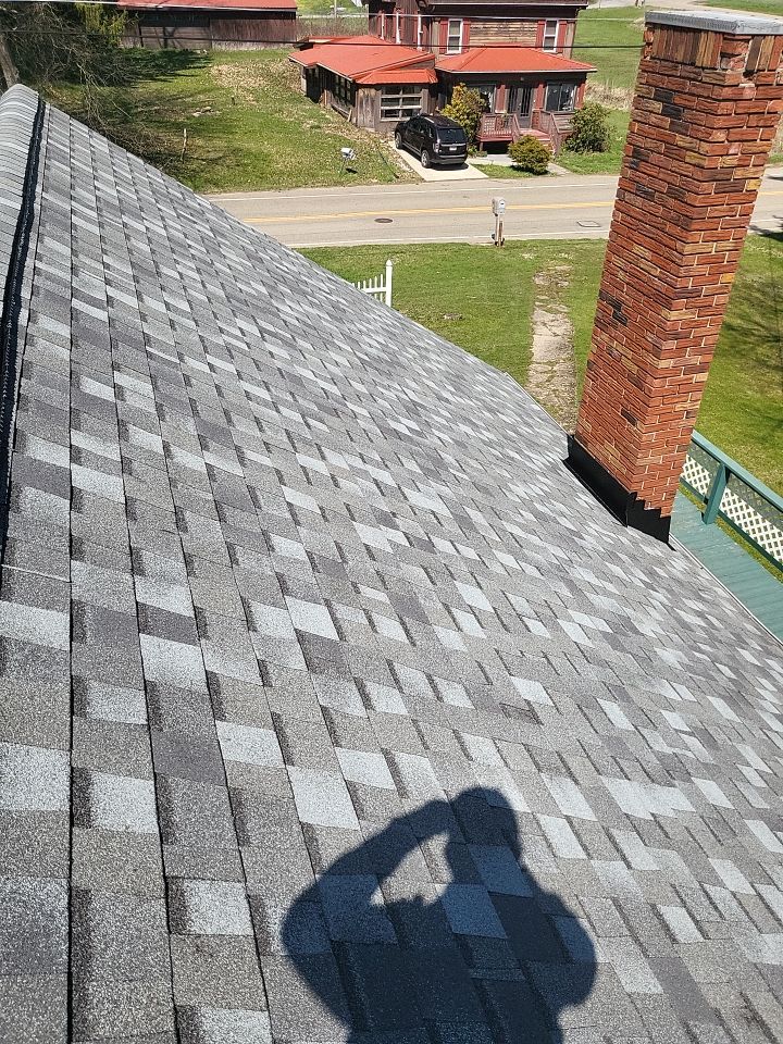 ATLAS PINNACLE COLOR: COASTAL GRANITE DRIP EDGE: BLACK by Eagle Eye Roofing