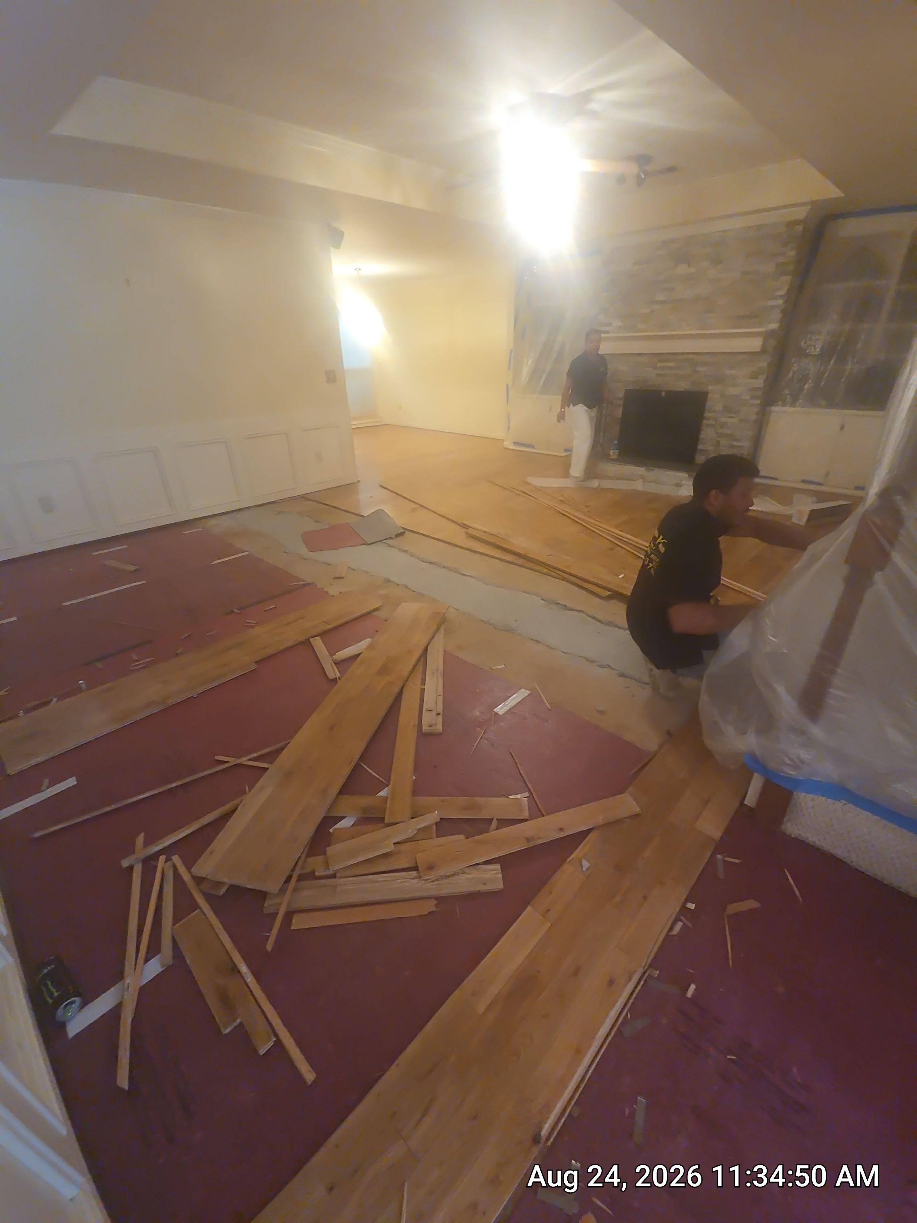 Natural Oak Hardwood Flooring Installation and site on finish Throughout Roswell Home by Flooring Xpress CO 