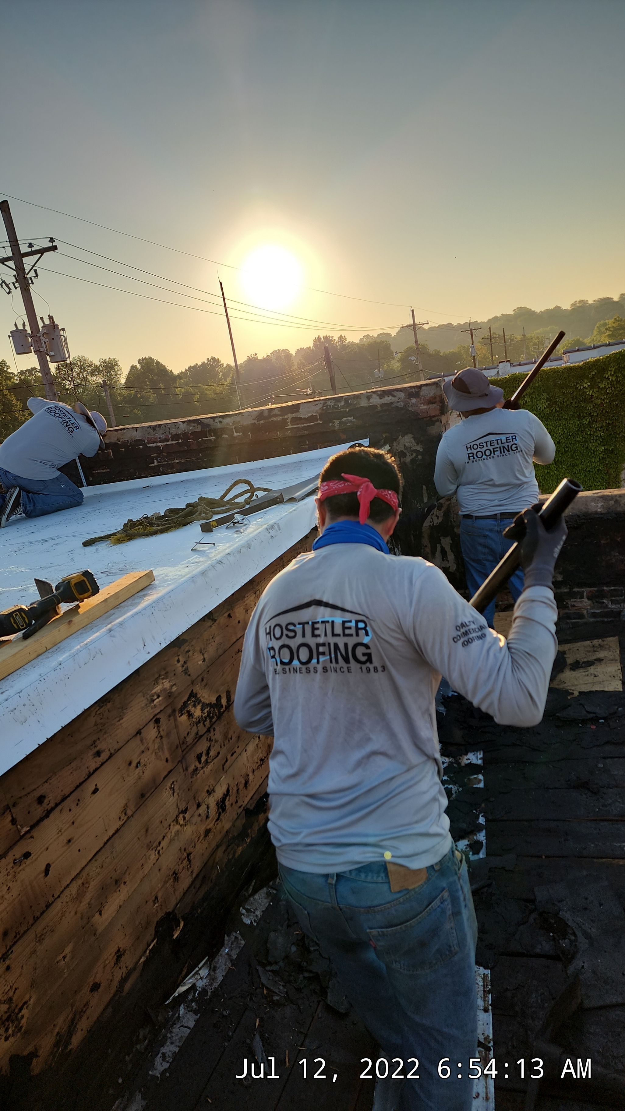 Commercial Roofing Installation in DeQueen, AR, using 50 mil PVC by Hostetler Roofing