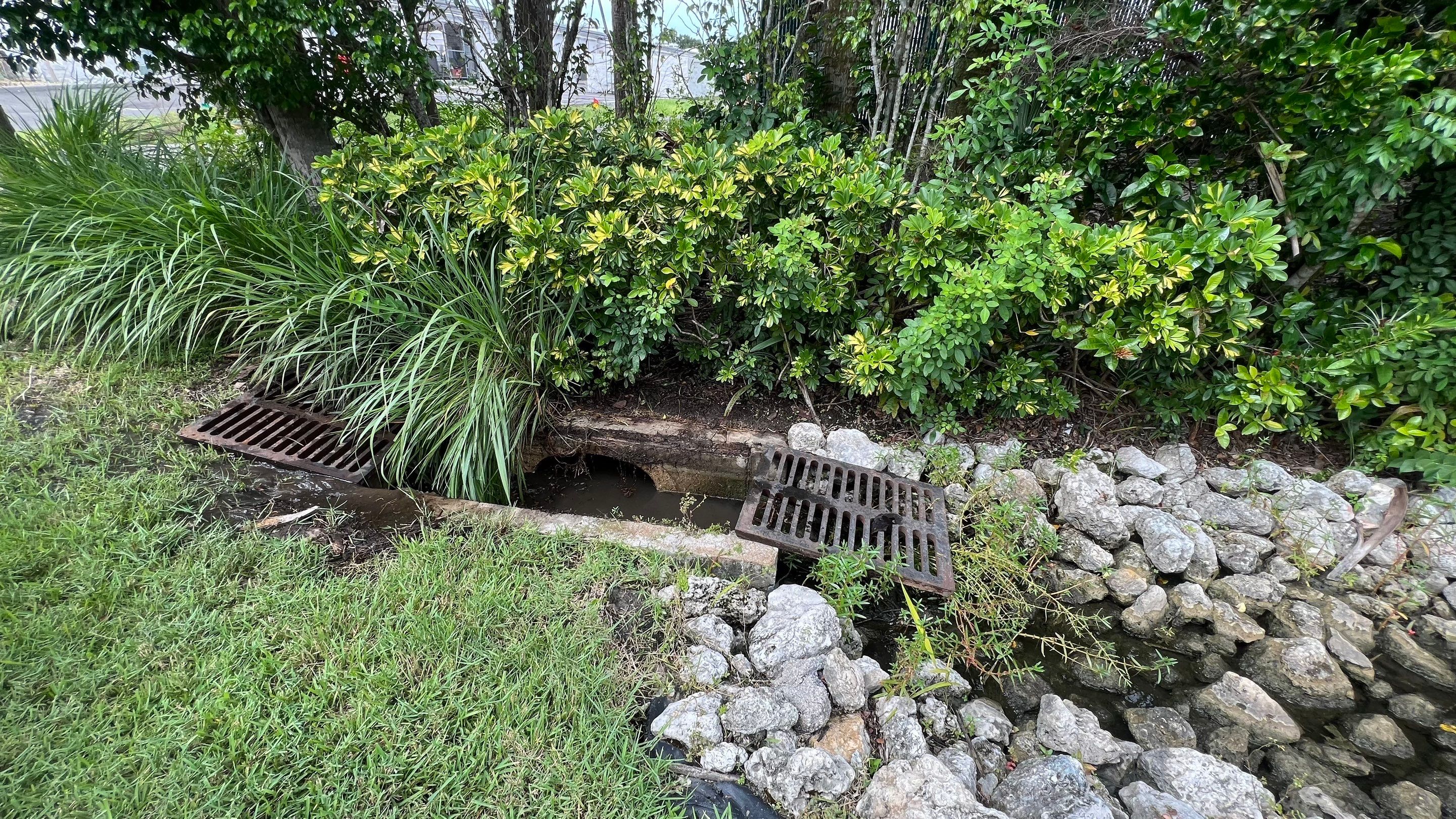 Naples Community Entry Road Stormwater System Cleaning by APS Power & Water