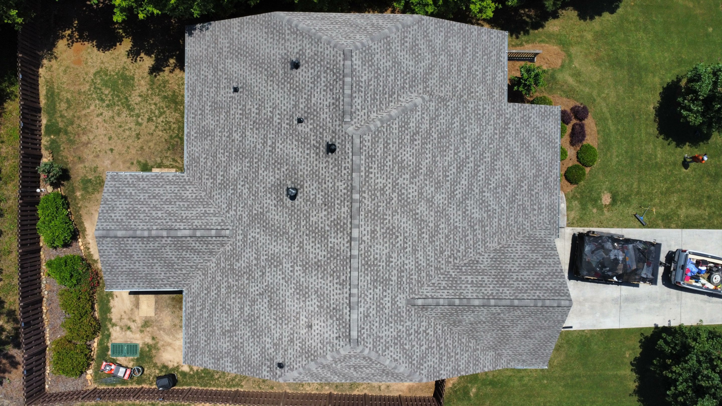 Cumming, GA Roof Replacement GAF Timberline HDZ Weathered Wood by Reset Roofing