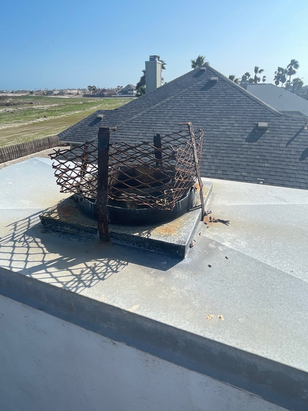 Chimney Cap & Chase Replacement using Galvanized Chimney Cap & Chase by Lighthouse Roofing