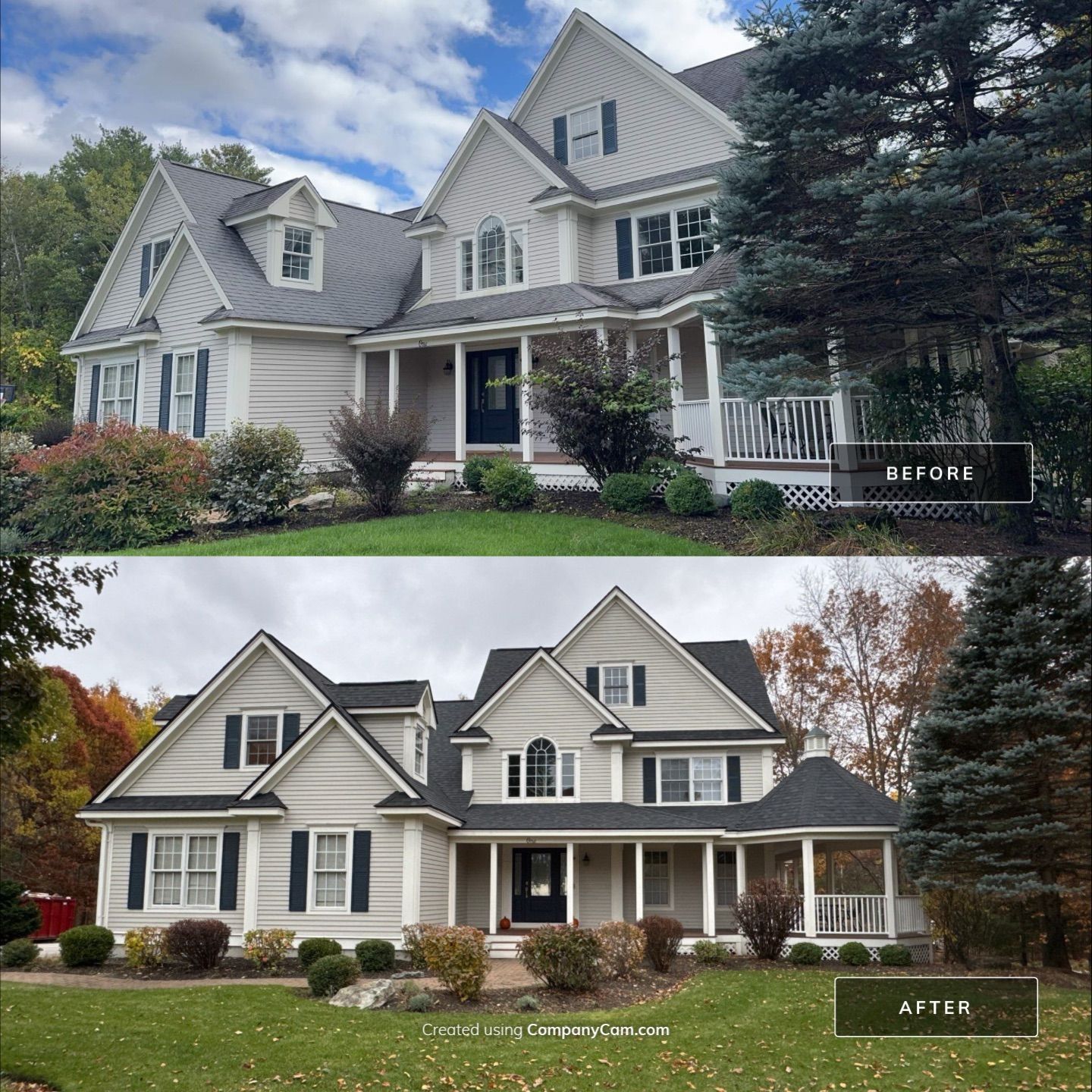 Hollis, NH Roof Replacement – Sleek New Look with Onyx Black Owens Corning Duration Shingles by Compass exteriors