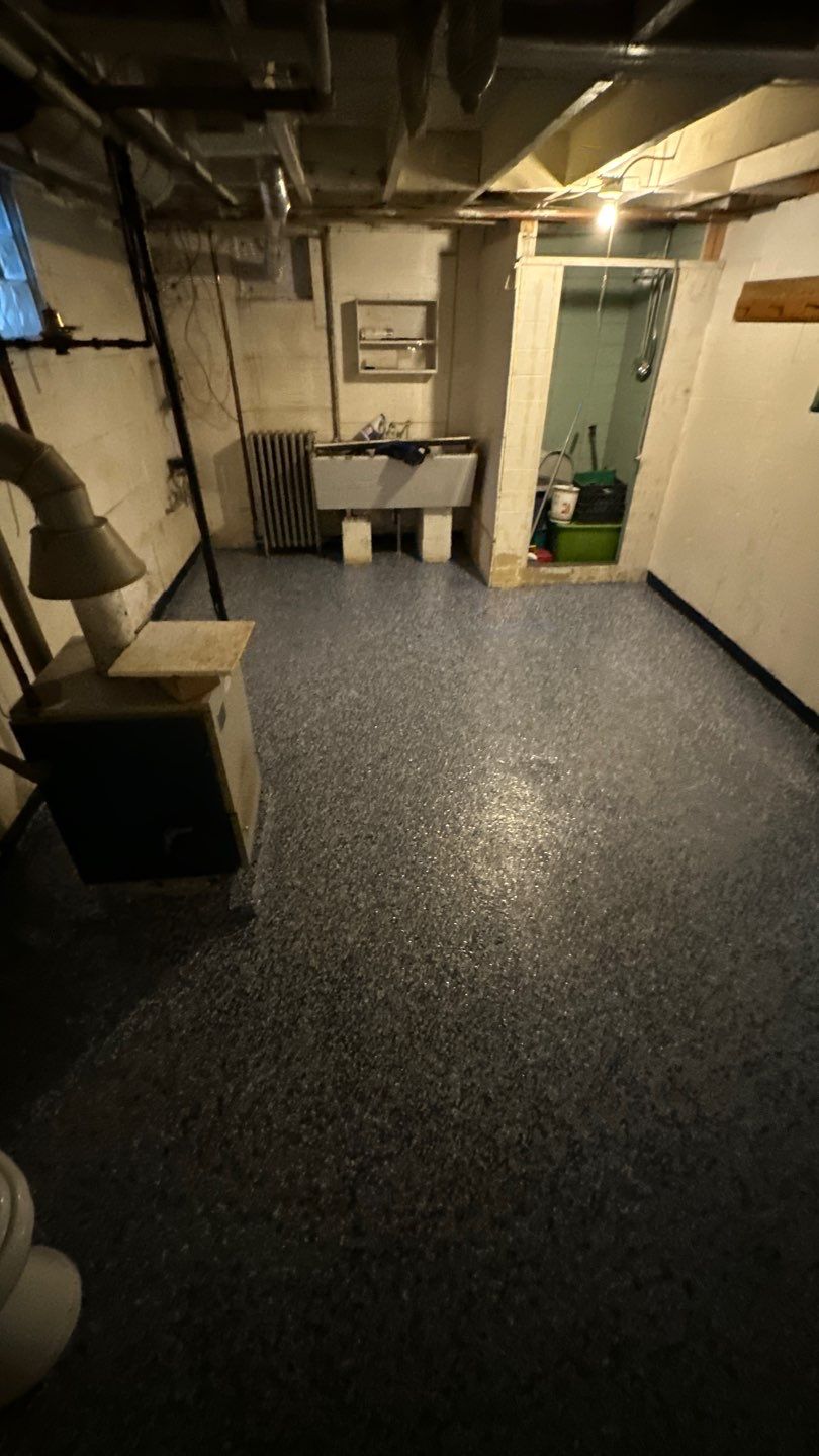 Gravel Basement Project in Leechburg by Floors in a Day, Inc