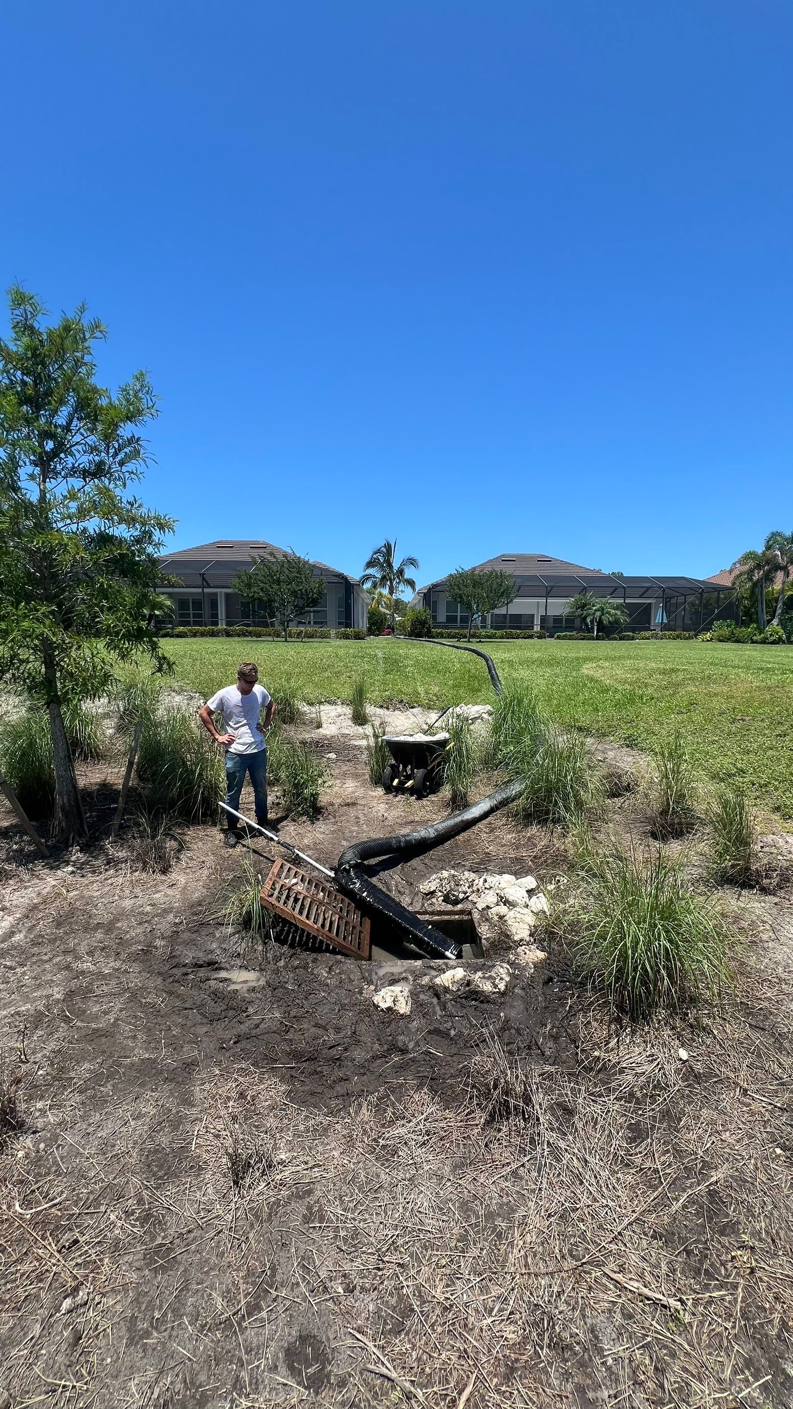 North Naples Community Stormwater Catch Basin Cleaning by APS Power & Water